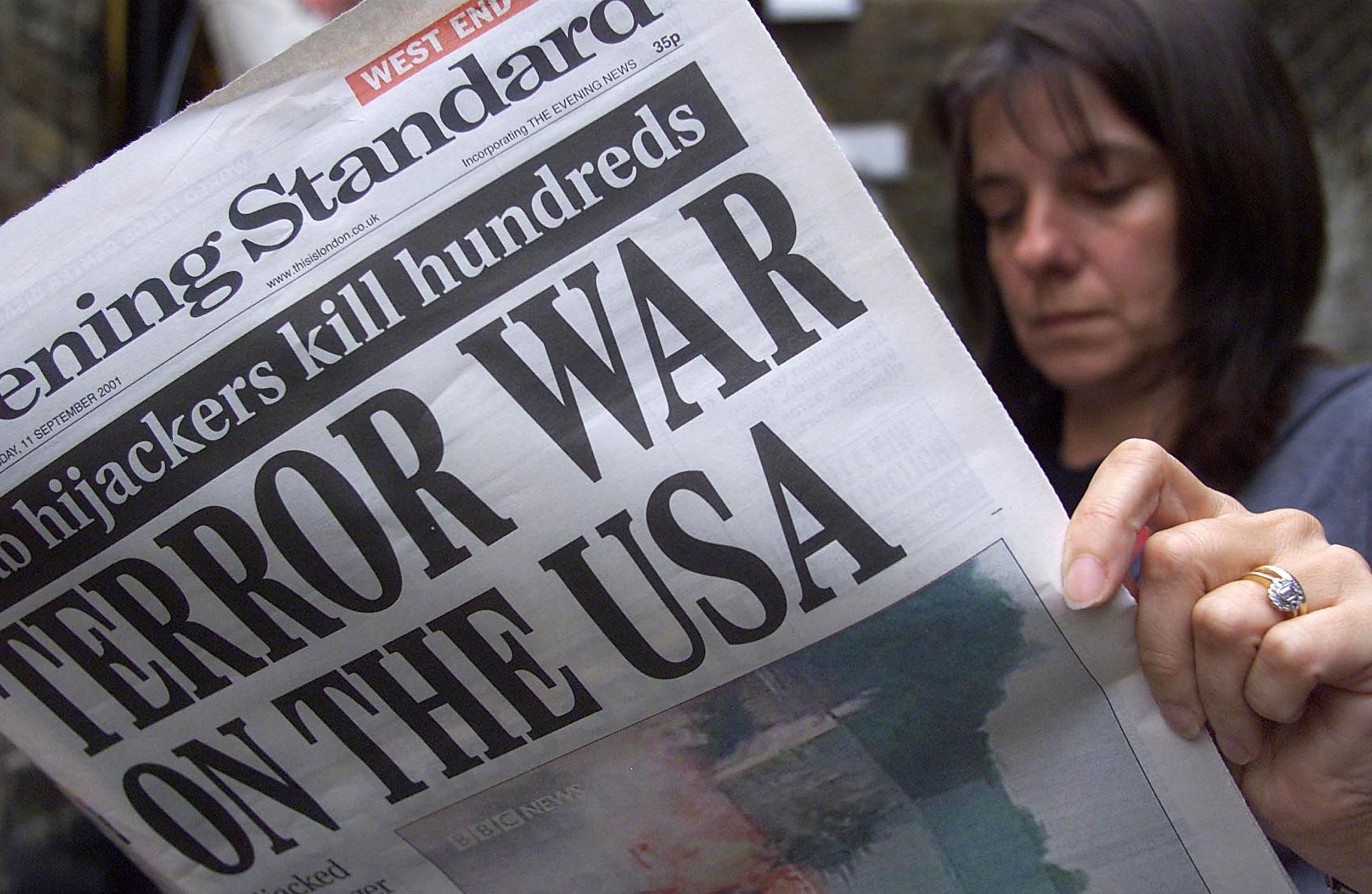 September 11, 2001 newspaper