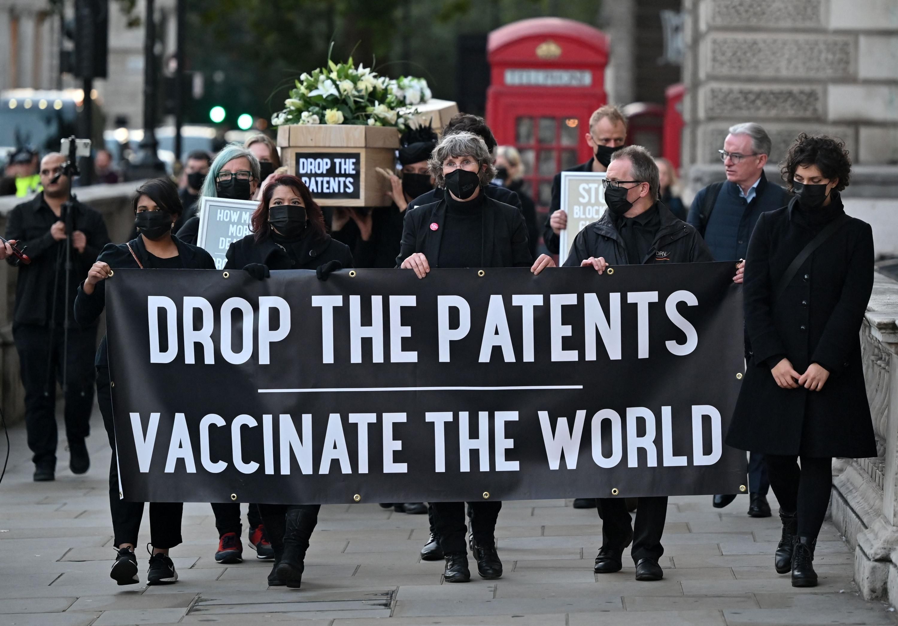 Protests against vaccine patents