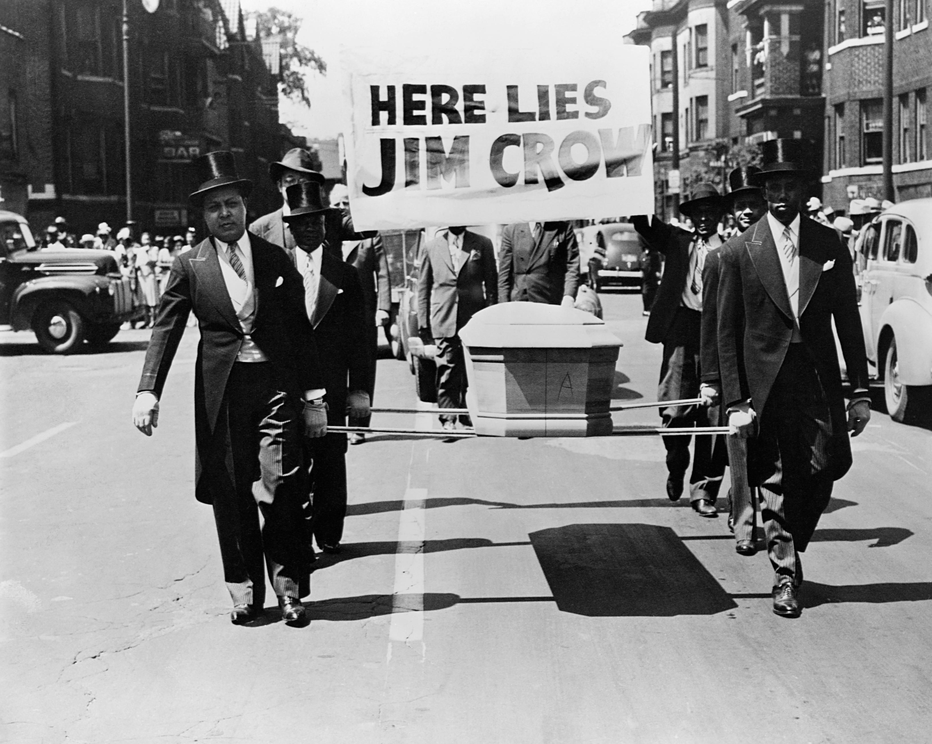 "Here Lies Jim Crow"