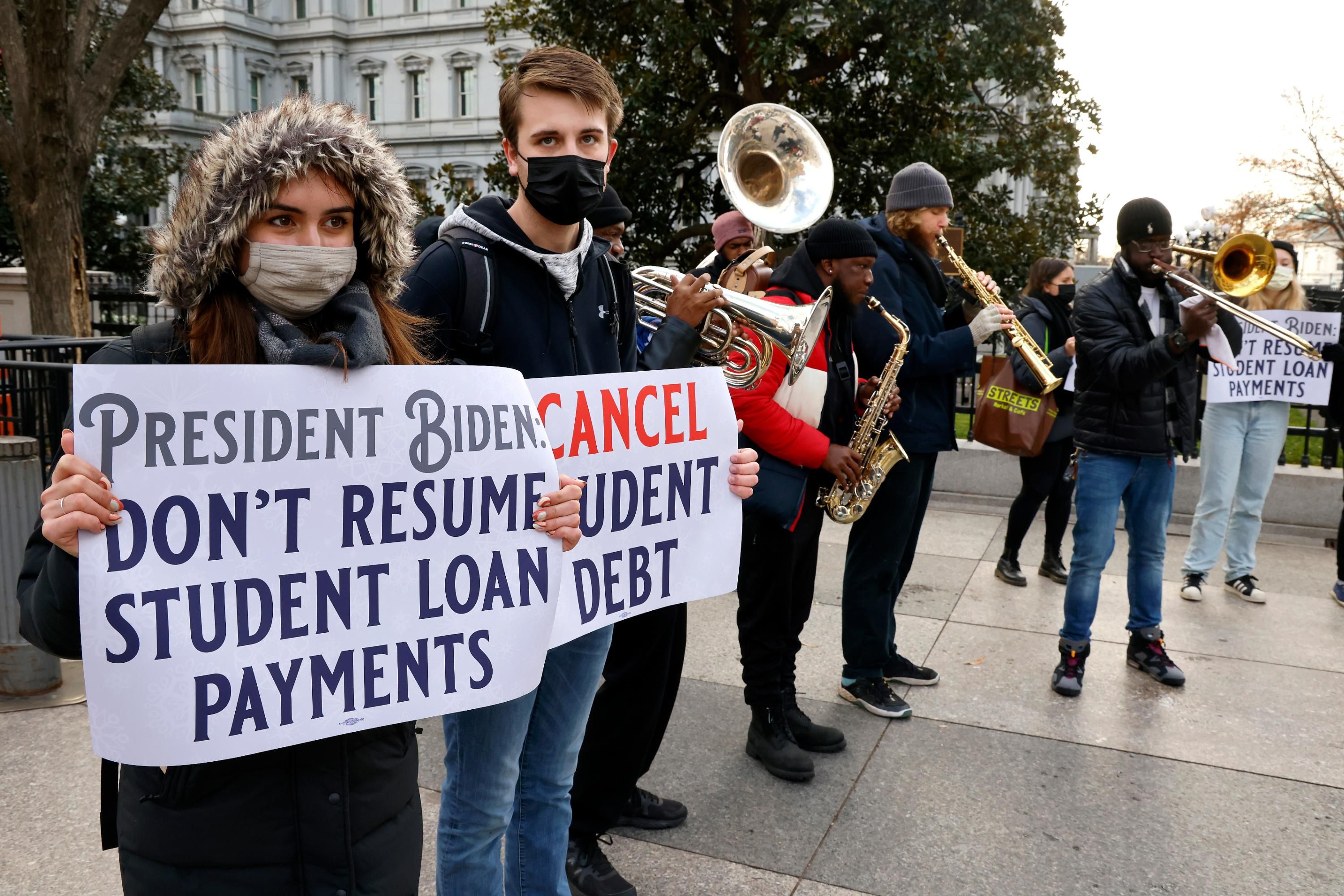 Student loan protest
