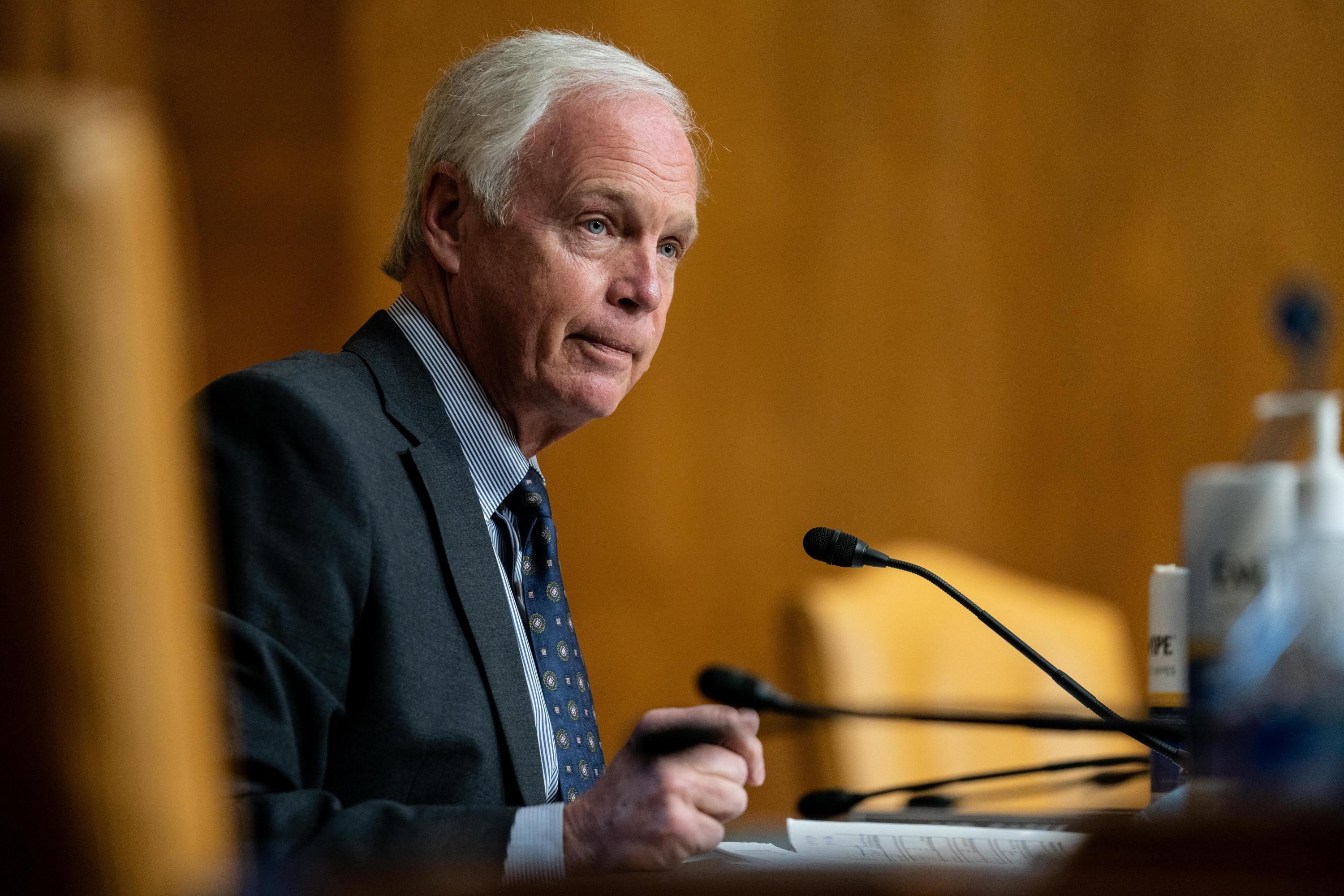 Sen. Ron Johnson speaks at a congressional hearing
