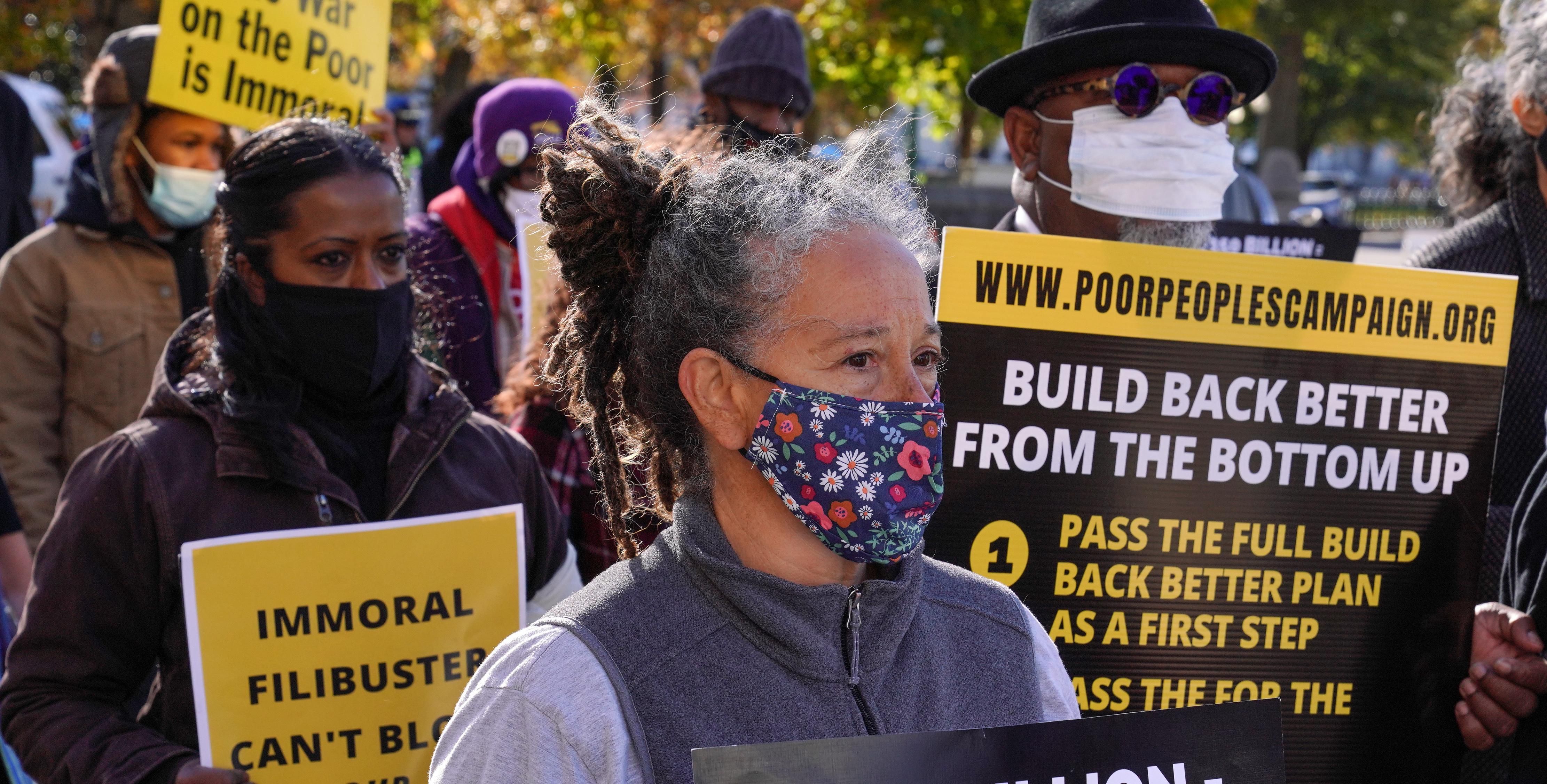 Activists with the Poor People's Campaign march in Washington, D.C.
