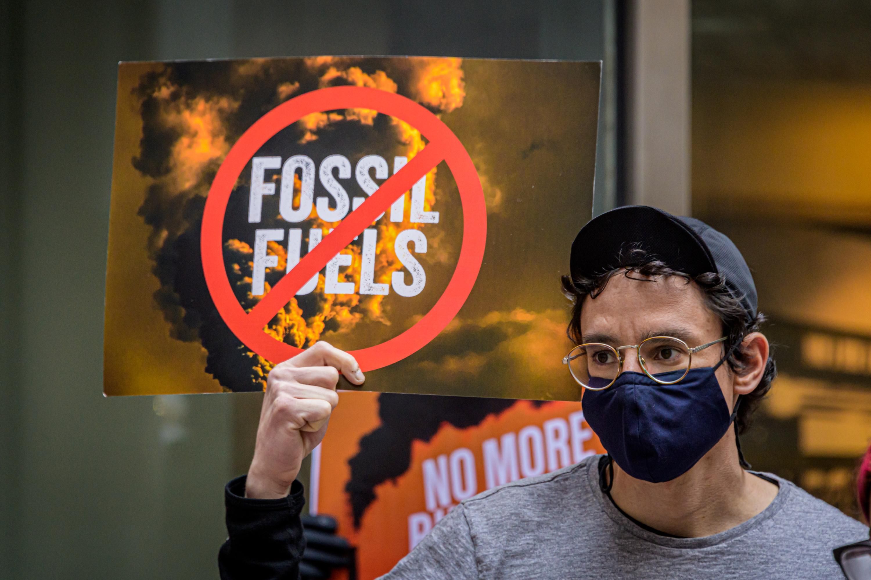 Fossil fuel protest