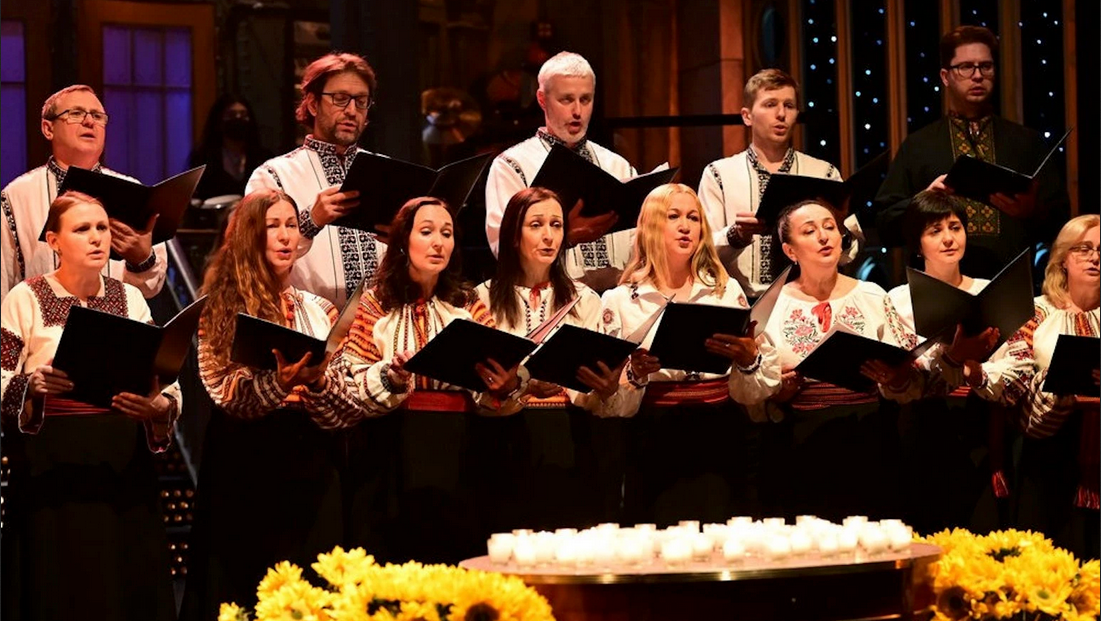 Ukrainian choir during Saturday Night Live