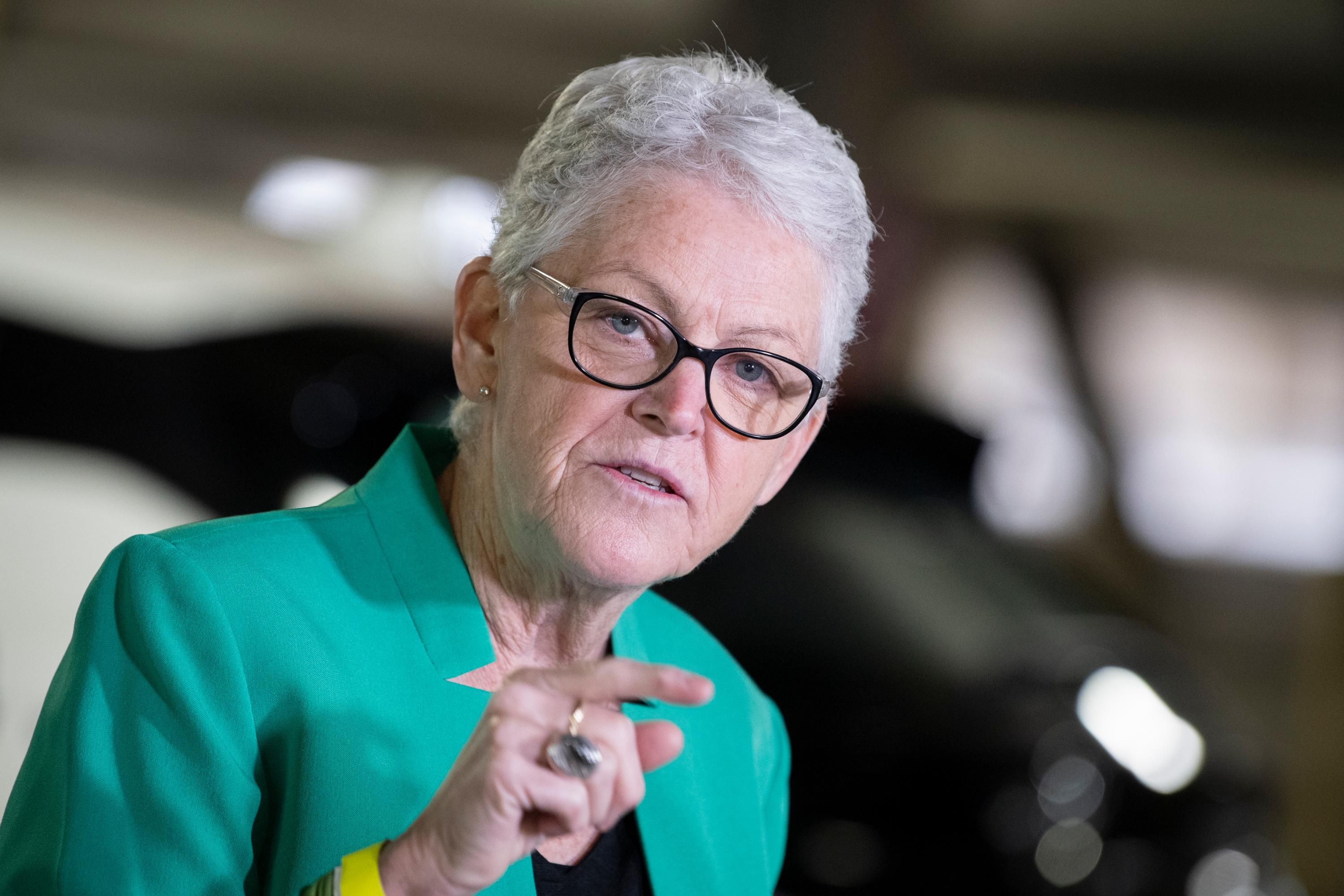 White House climate adviser Gina McCarthy speaks at a news conference