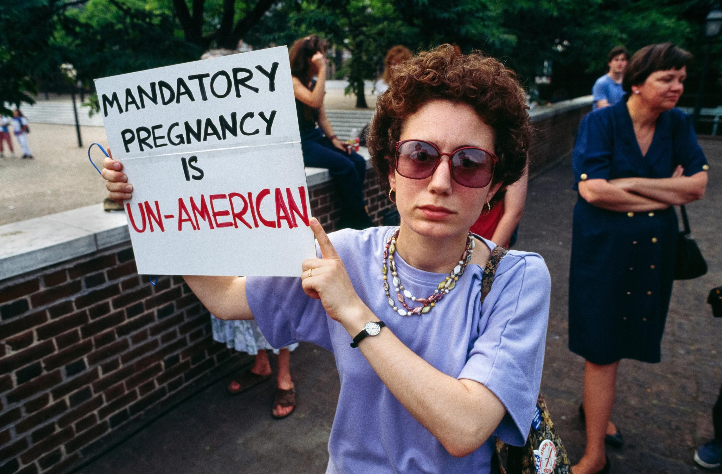 Pro-choice protester