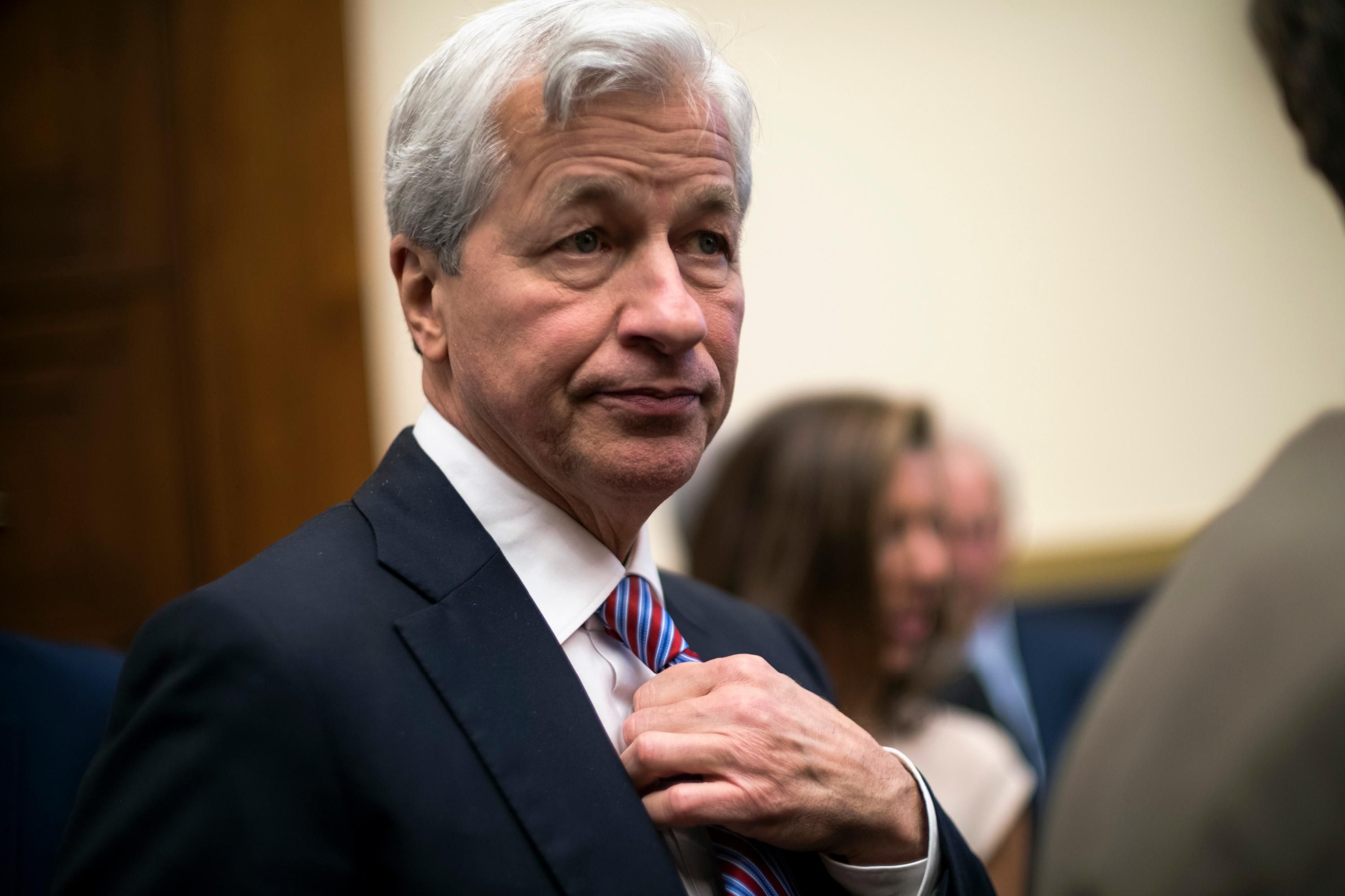 JPMorgan Chase CEO Jamie Dimon attends a hearing