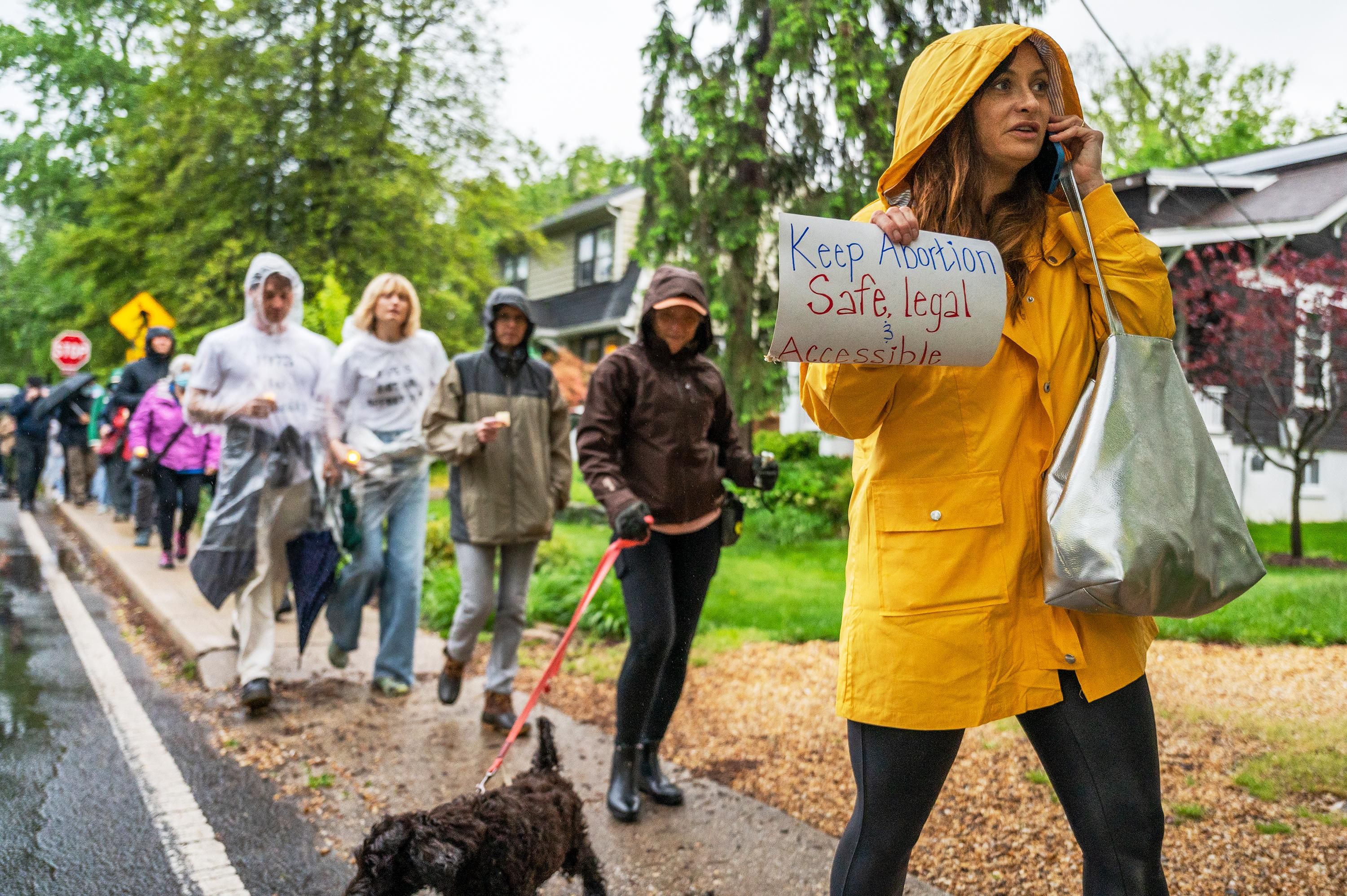 Protesters march to Justice Brett Kavanaugh's house