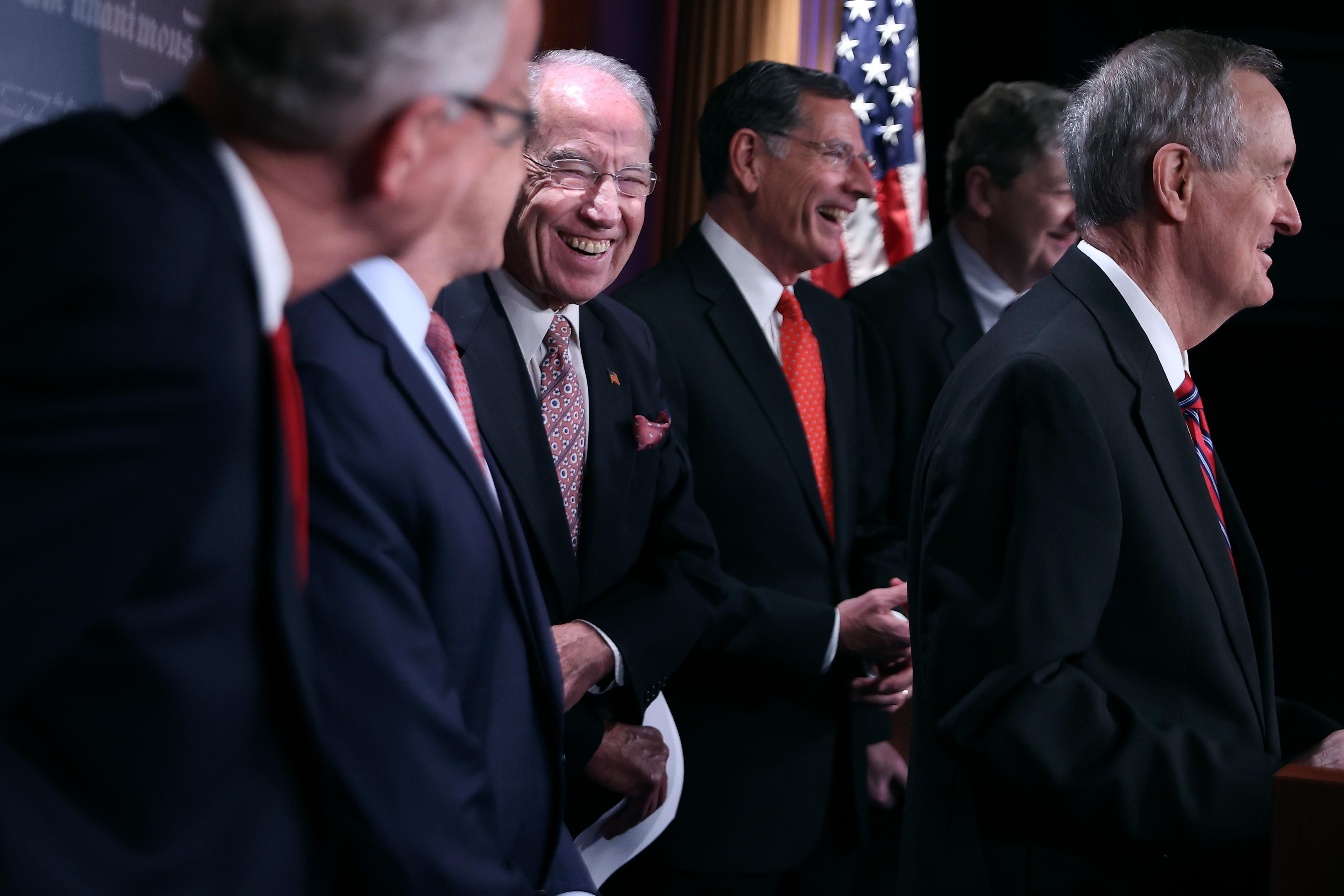 Laughing Republican senators
