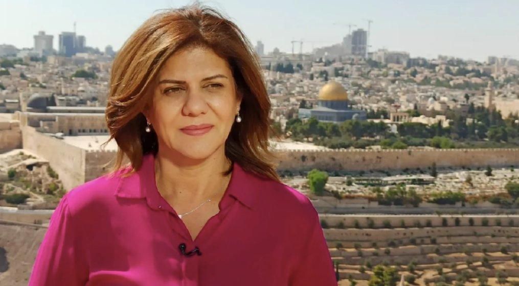 Al Jazeera journalist Shireen Abu Akleh is pictured