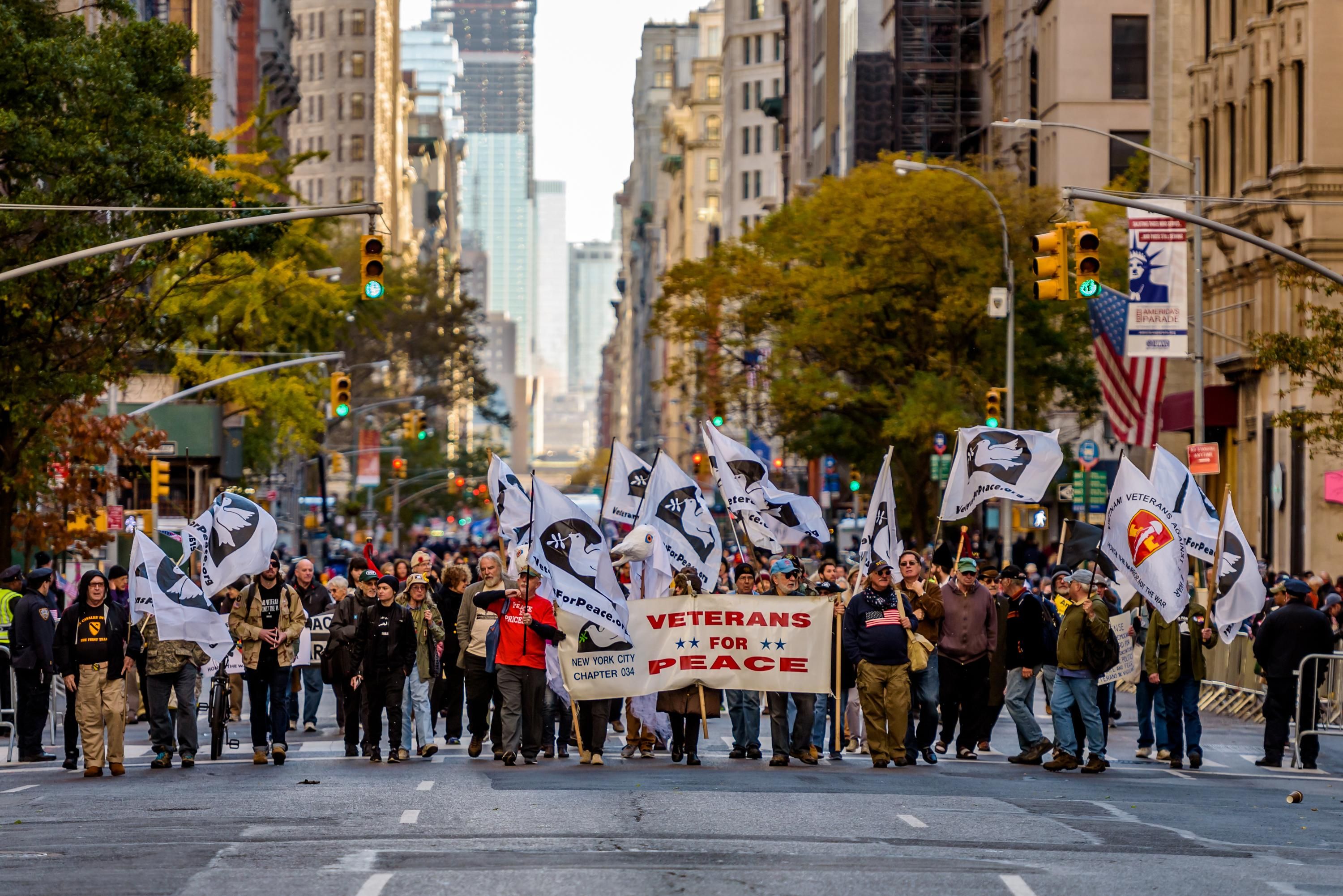 Veterans for Peace March in NYC in 2011