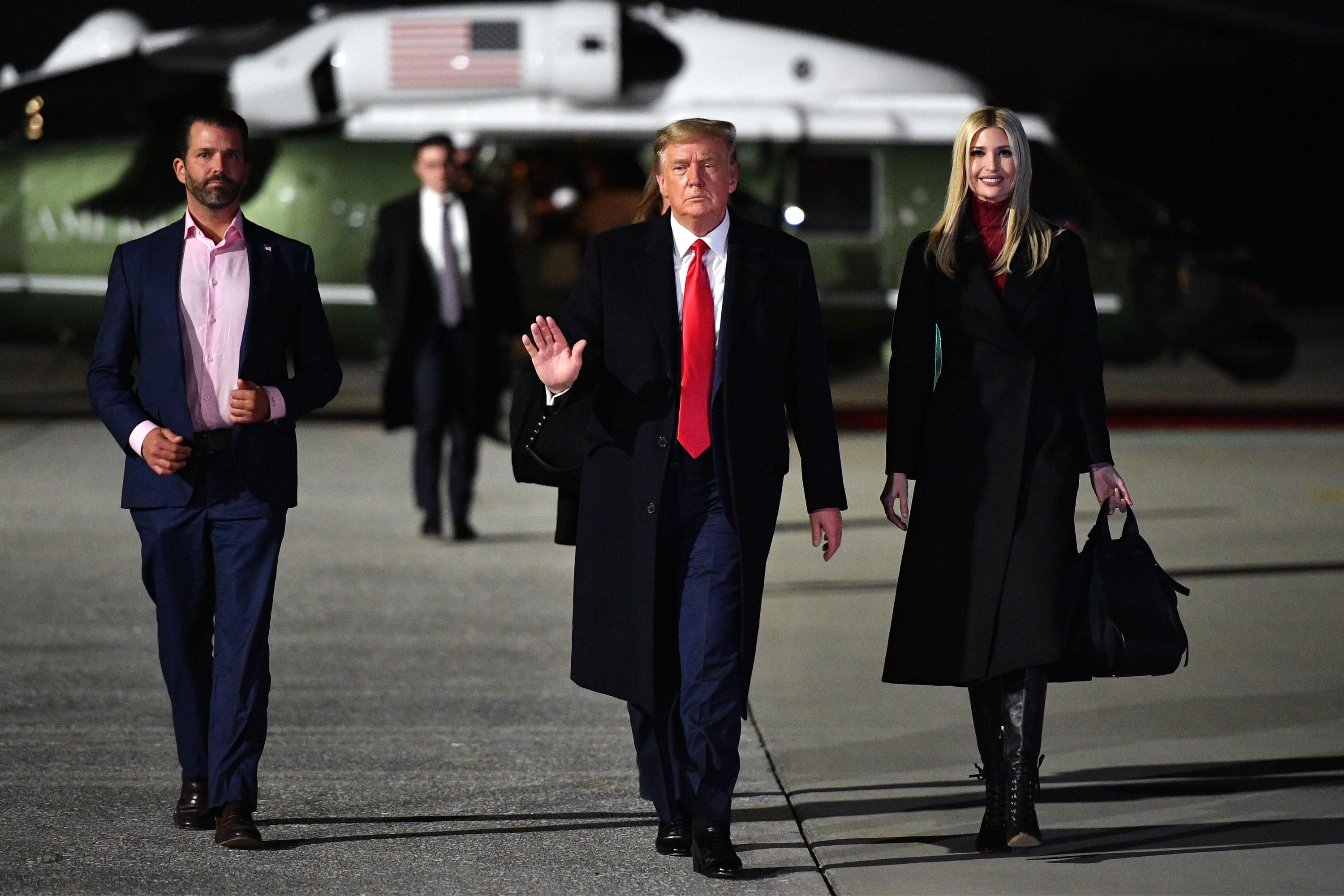 Trump and two eldest children