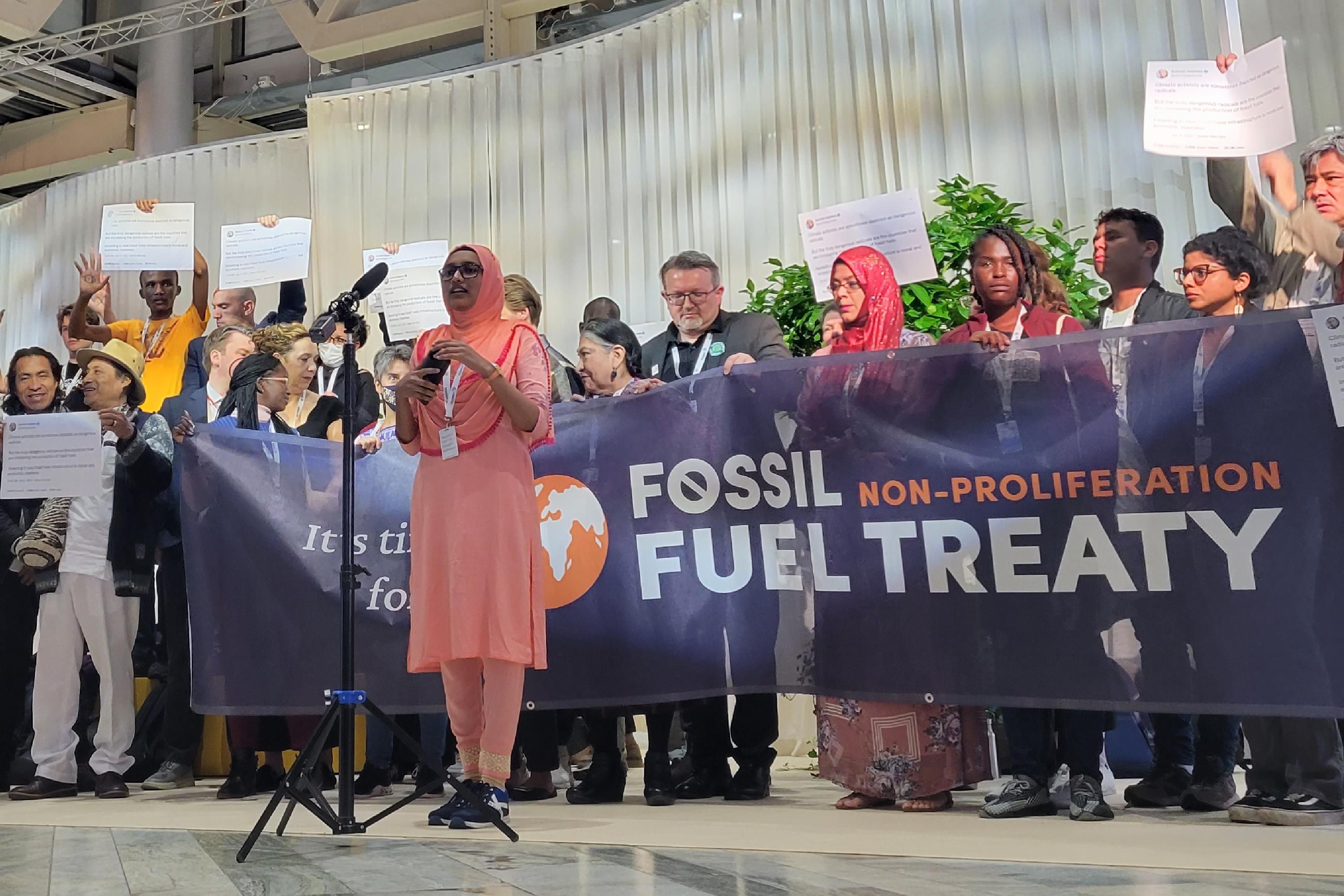 Activists demand a Fossil Fuel Non-Proliferation Treaty