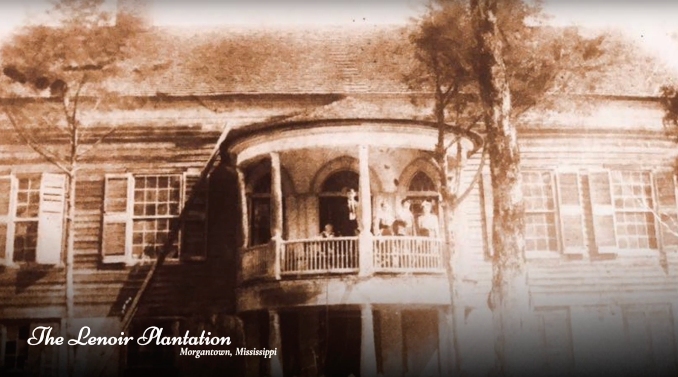 Lenoir Plantation in a historic photograph