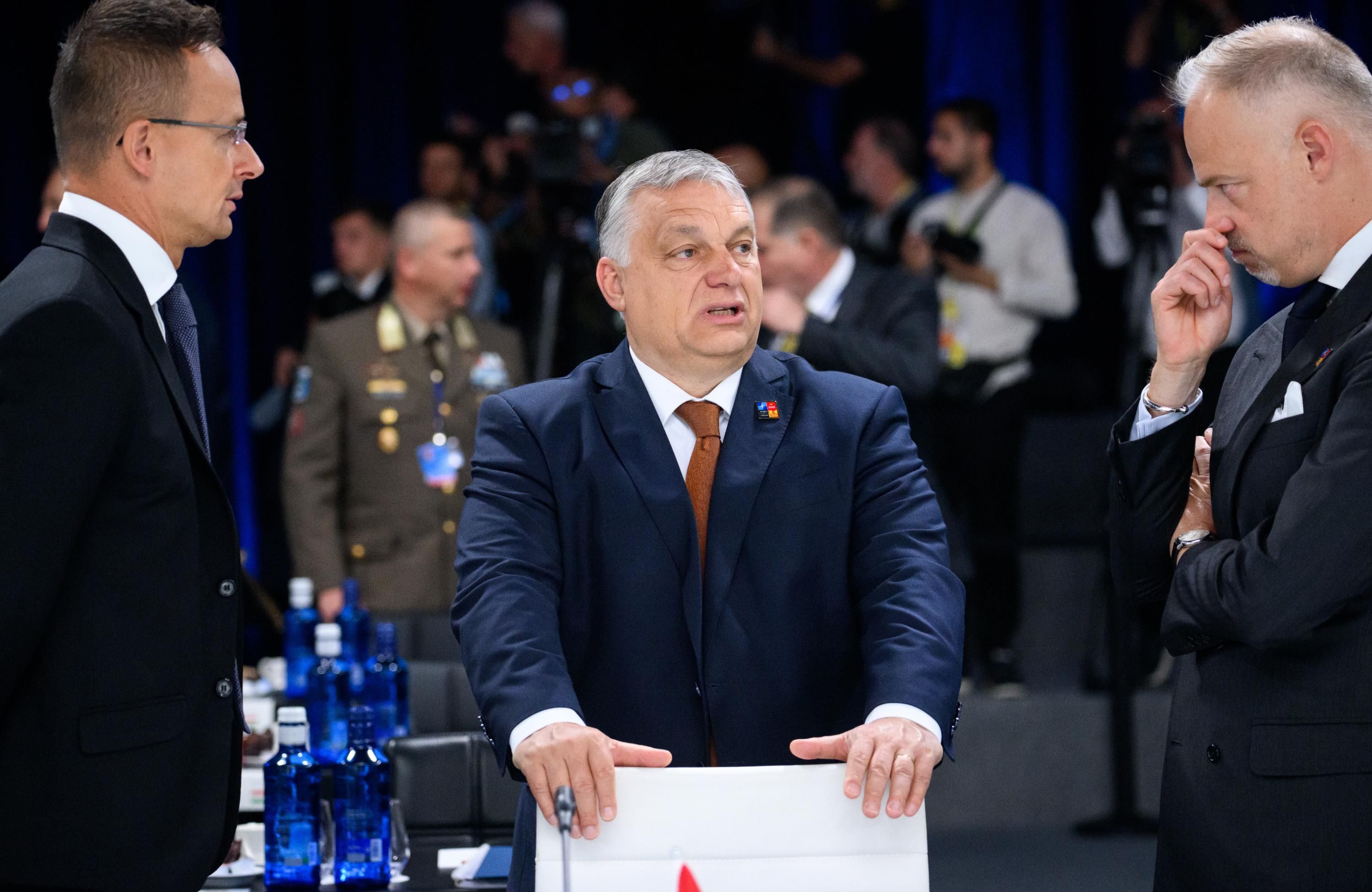 Hungarian Prime minister Viktor Orban attends the NATO summit