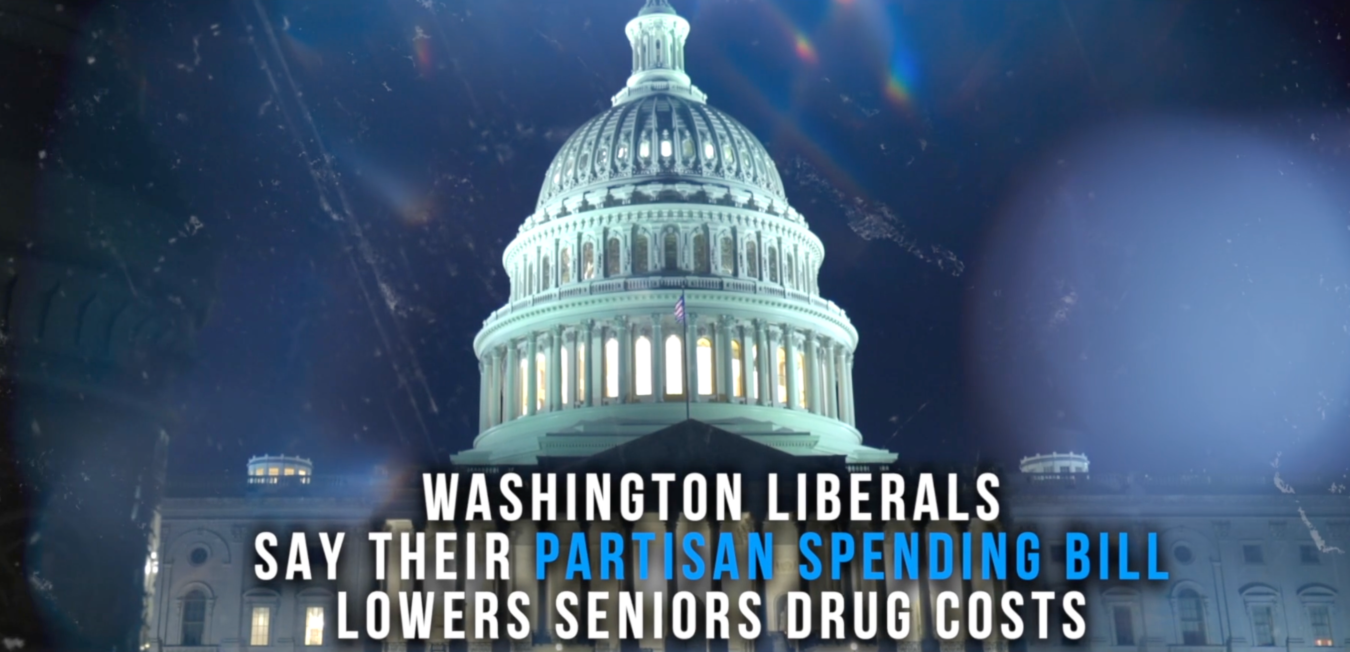A screengrab shows an ad attacking Democrats' drug pricing plan