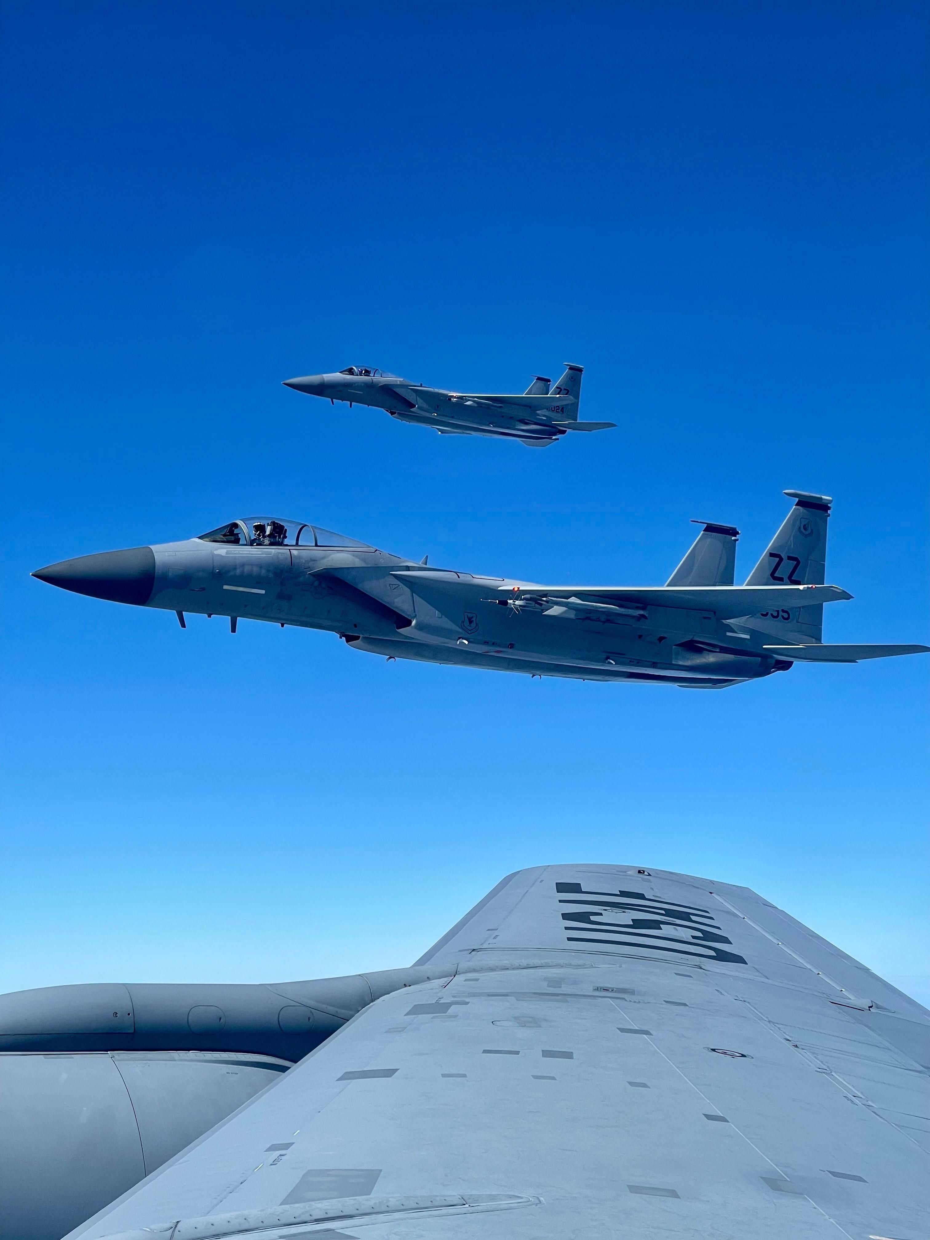 An F-15 fighter jet