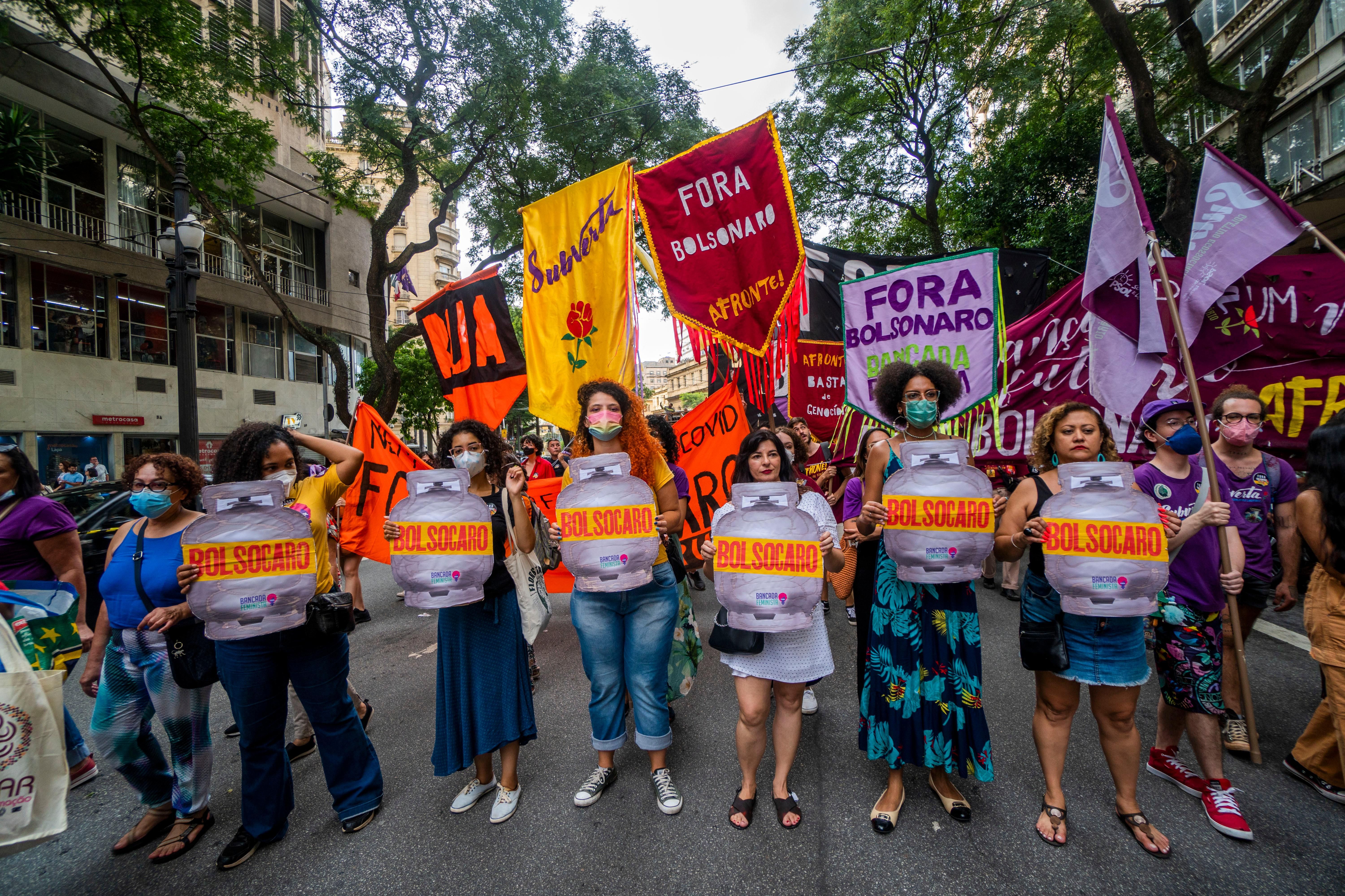 Brazil anti-Bolsonaro protest 