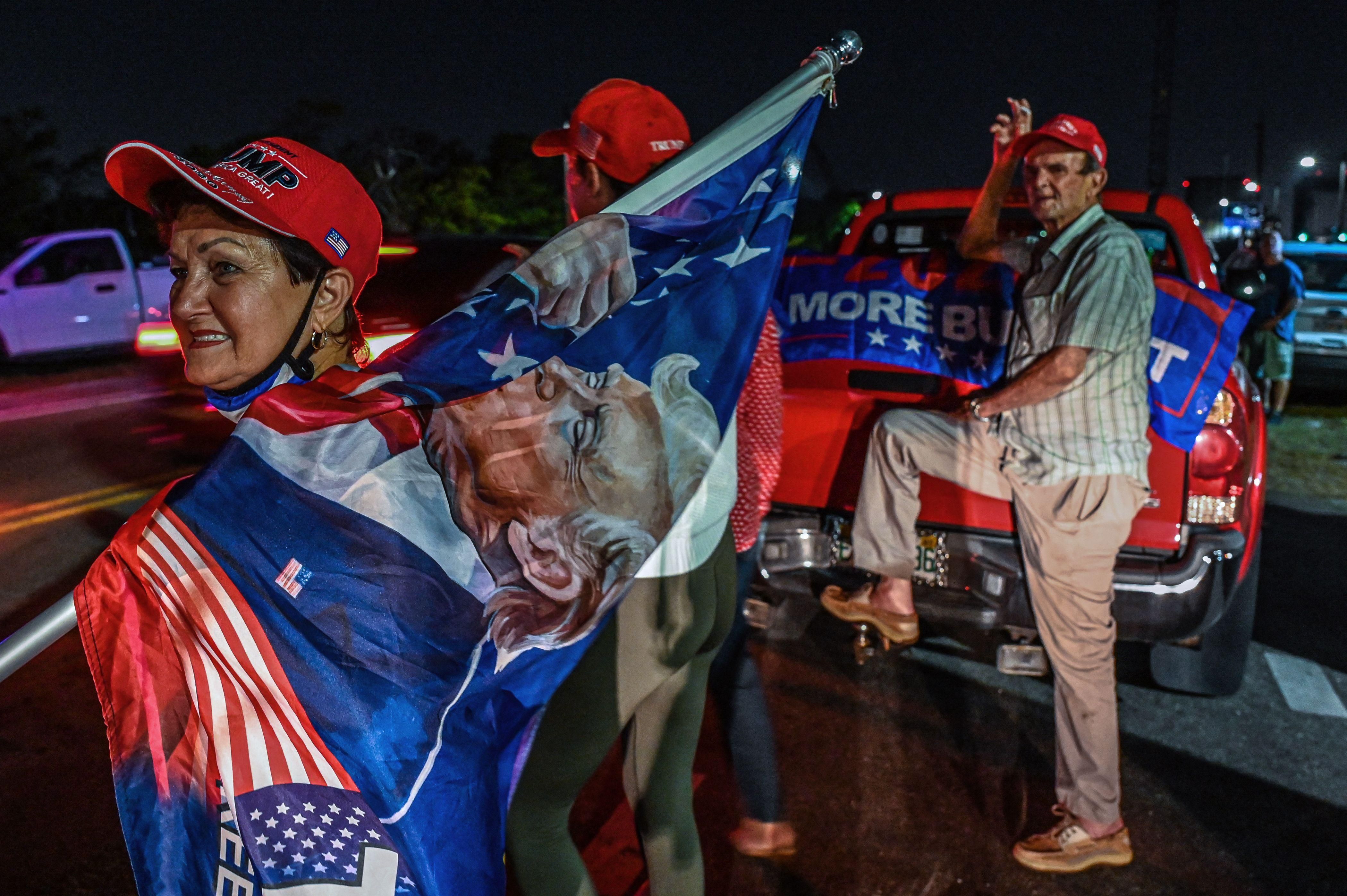 Trump supporters at Mar-A-Lago following search by FBI