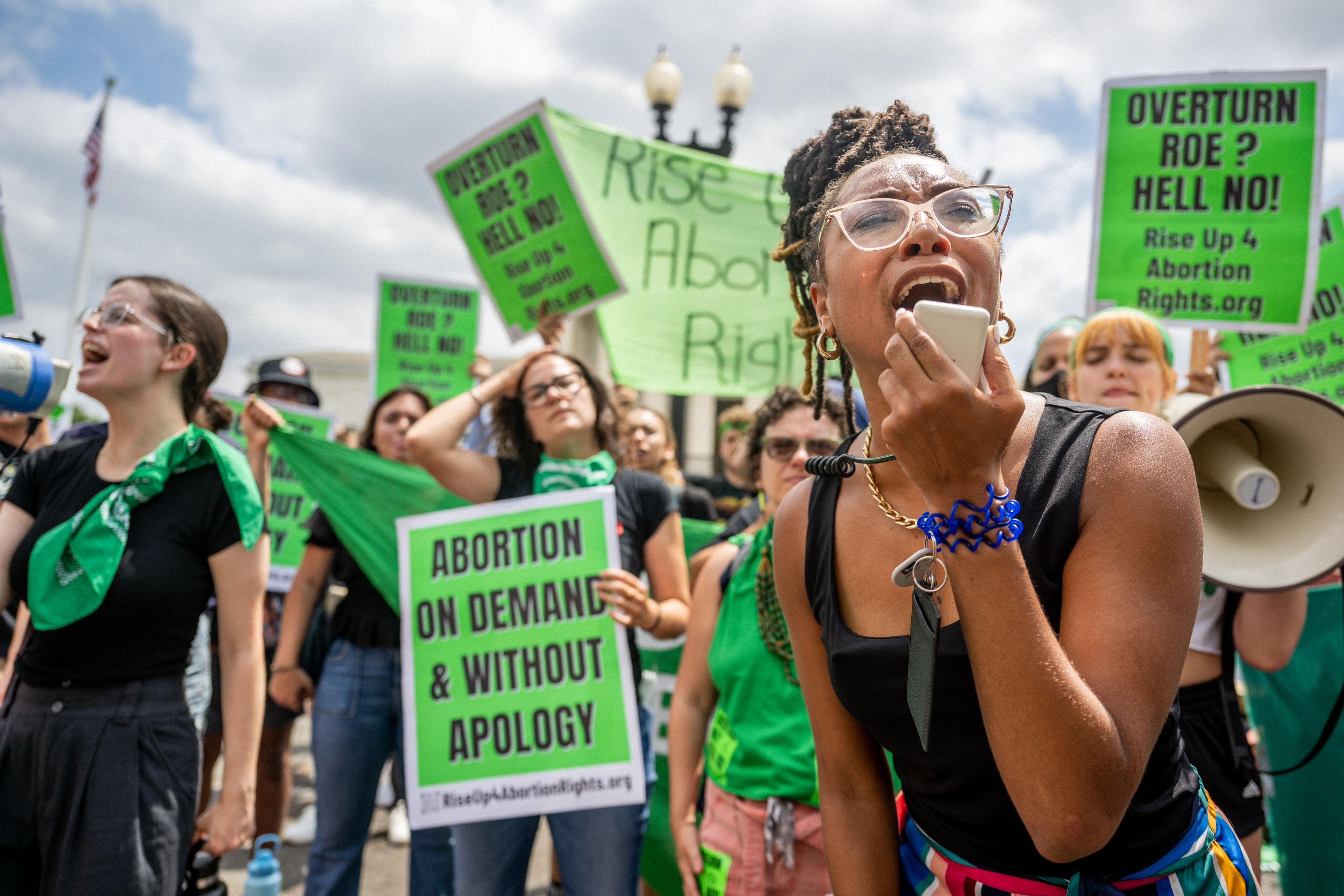 Abortion rights activists