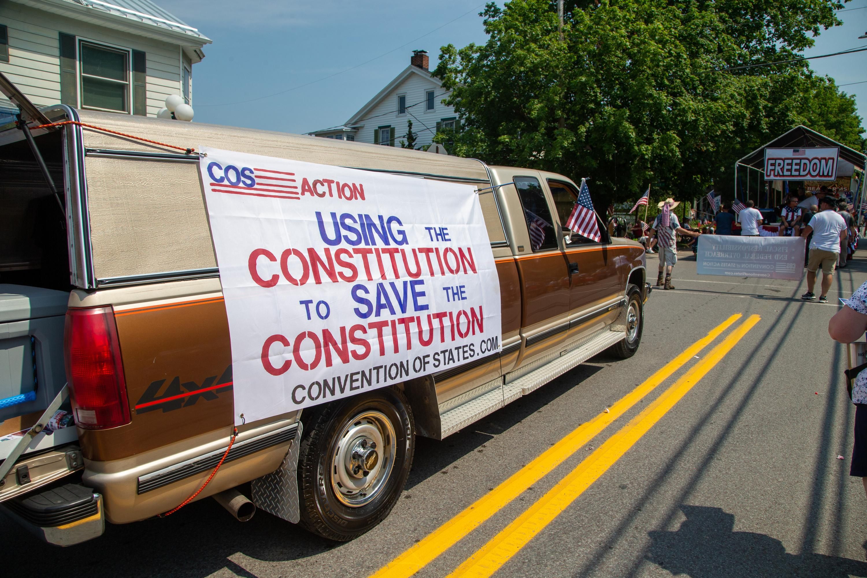 Convention of States Action van at parade
