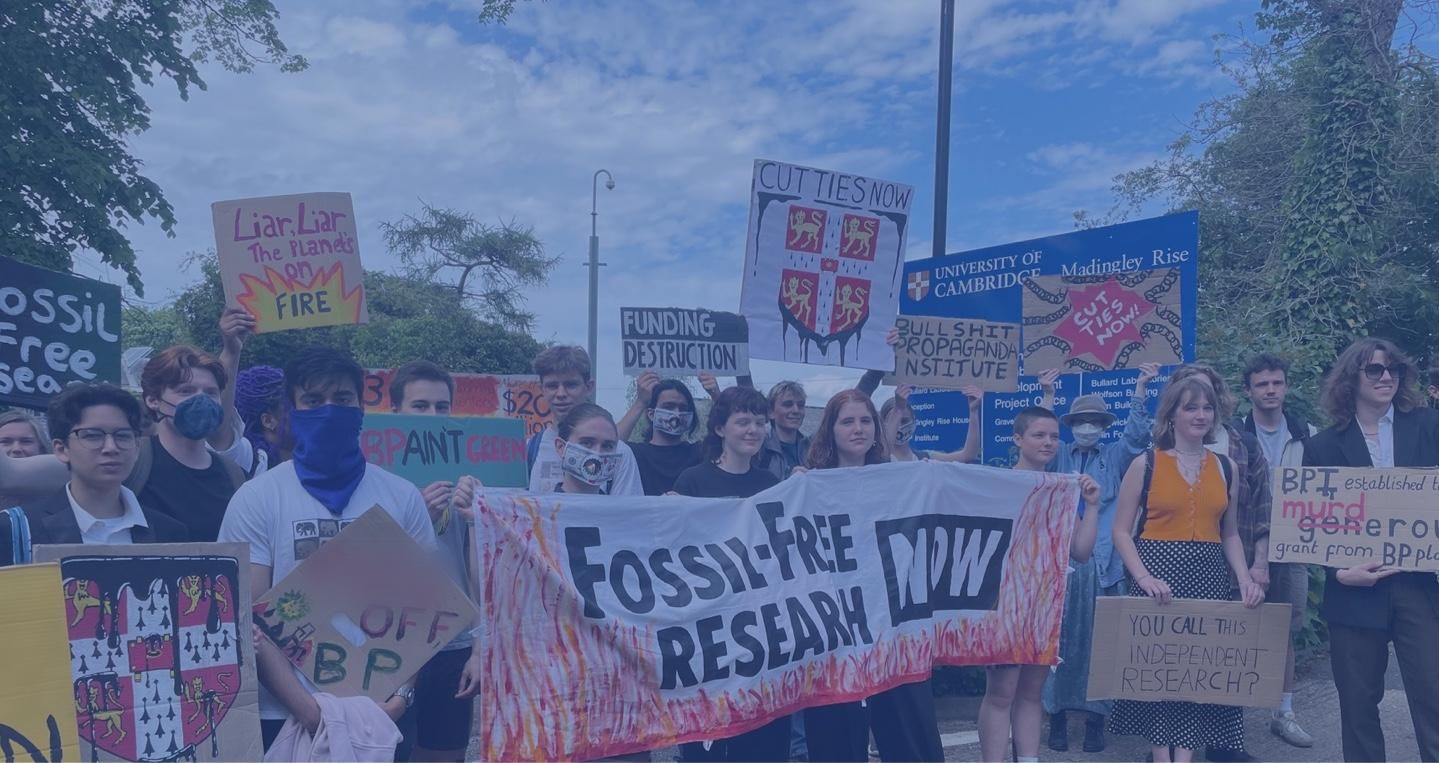 Cambridge University students demanding fossil-free research