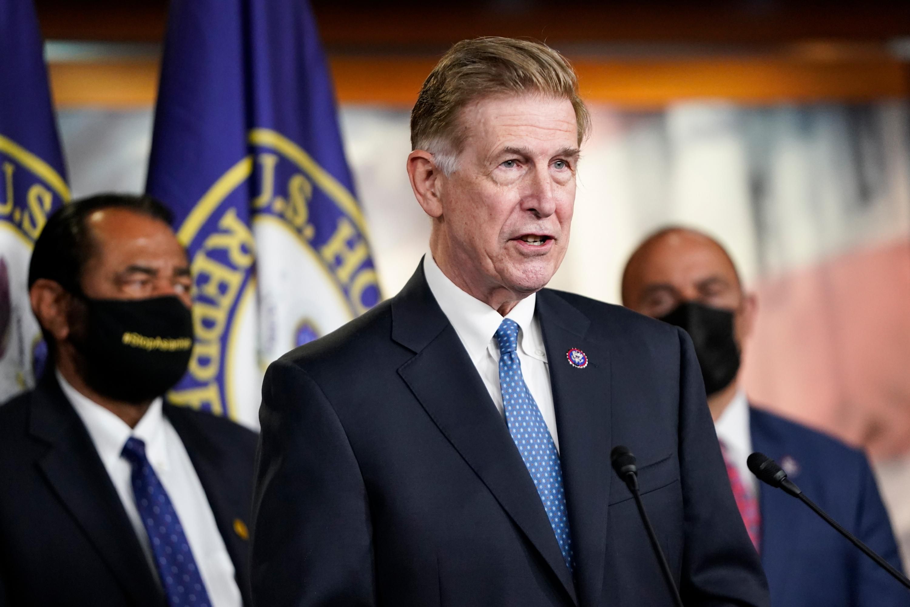 Rep. Don Beyer speaks at a press conference