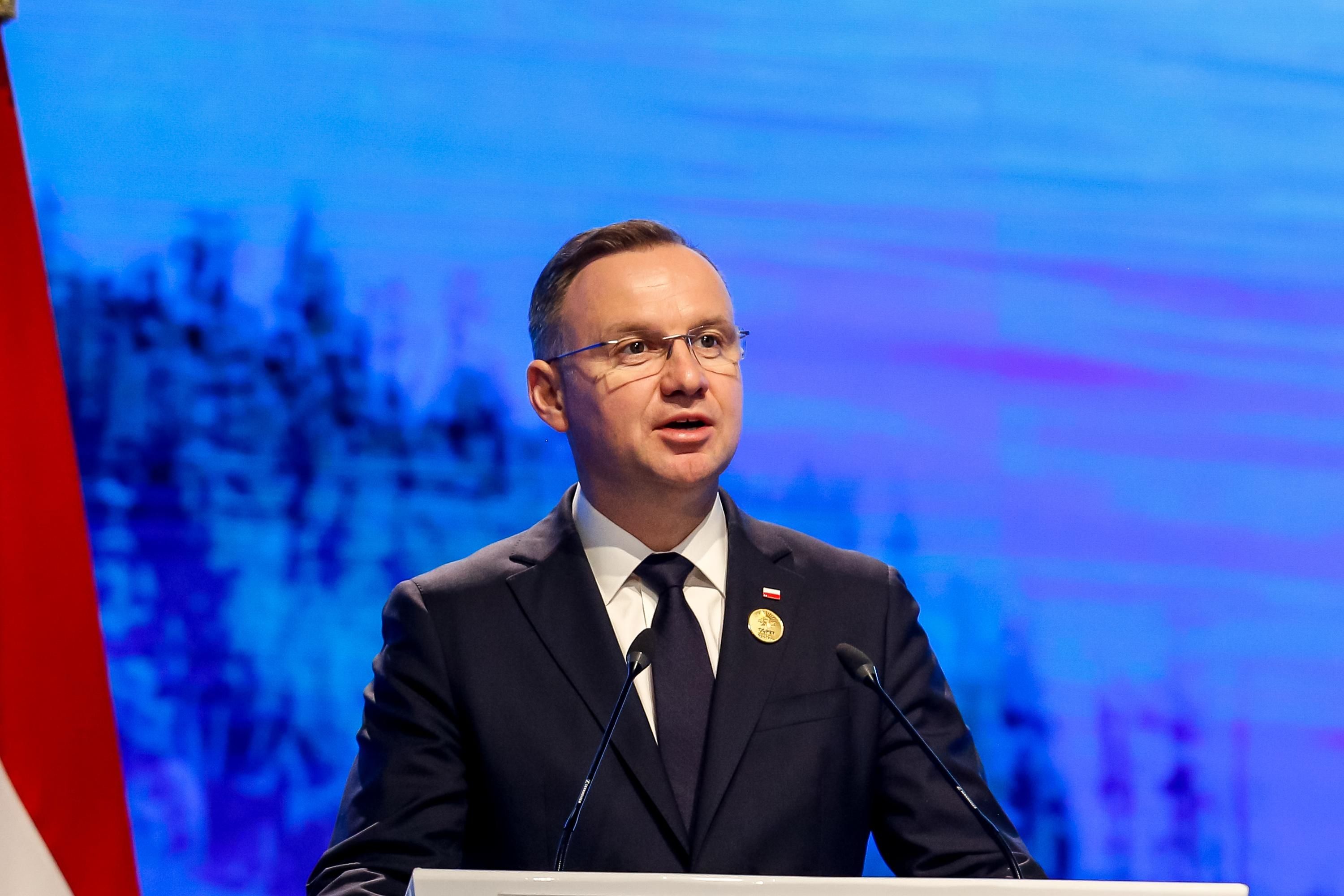 Polish President delivers a speech at COP27