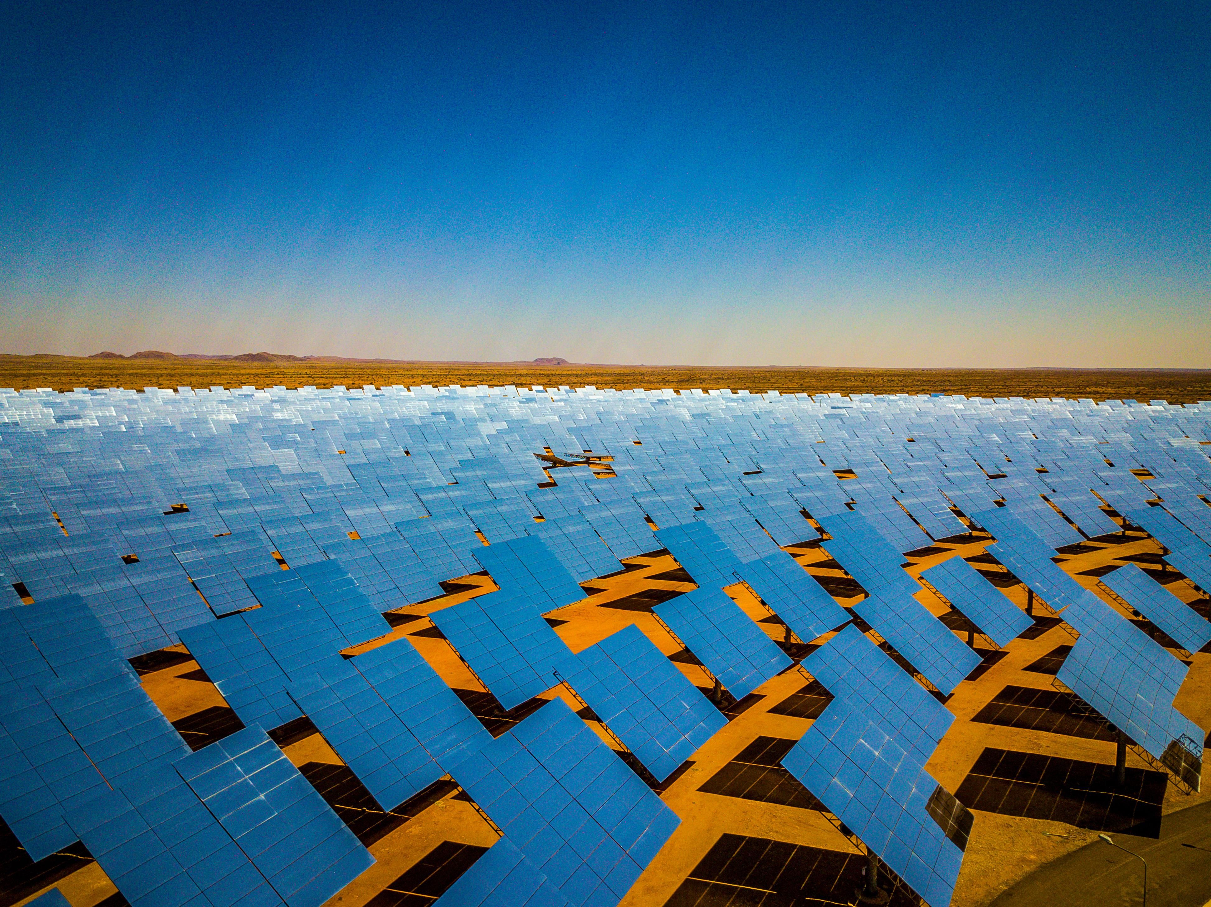 Solar array in South Africa