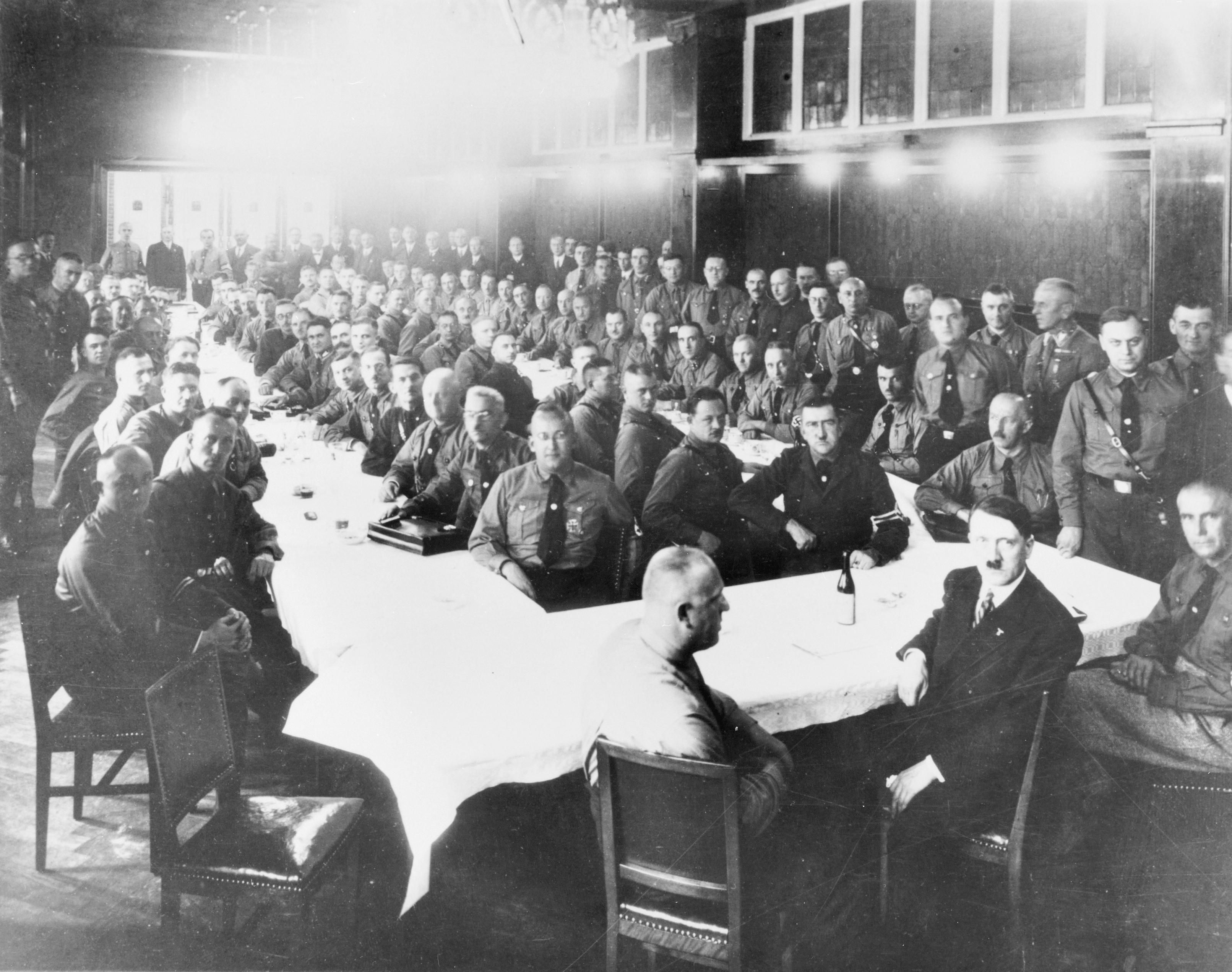 Hitler and his fellow fascists in 1930