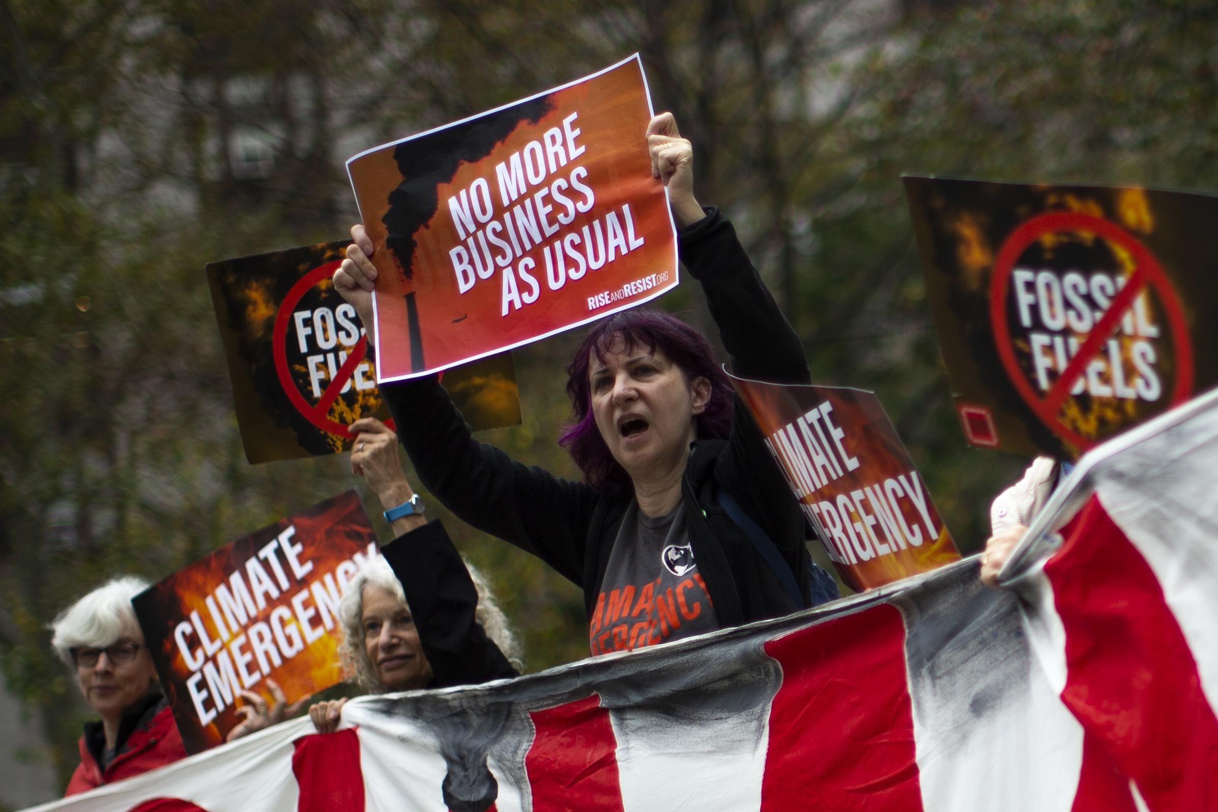 Climate protesters