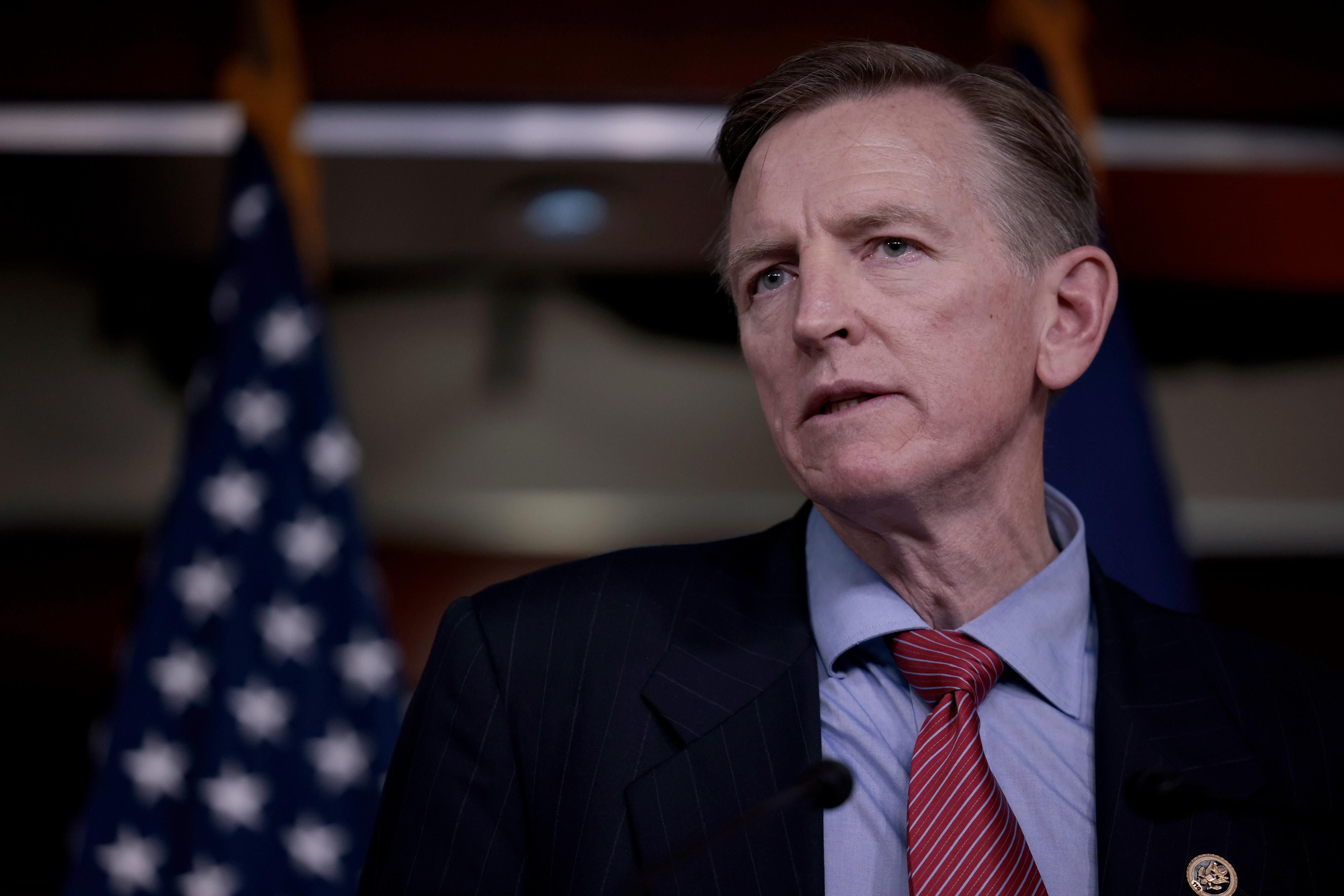 Rep. Paul Gosar speaks at a press conference
