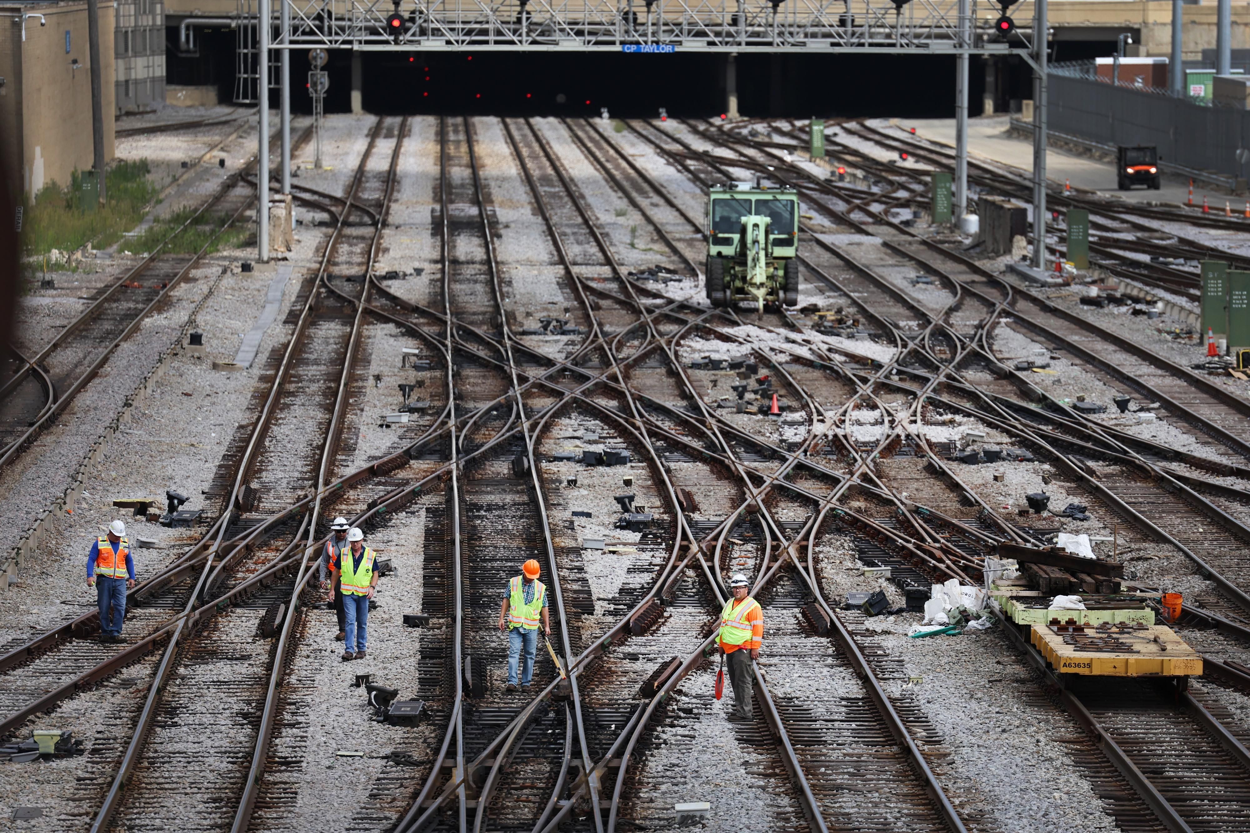 Railroad workers