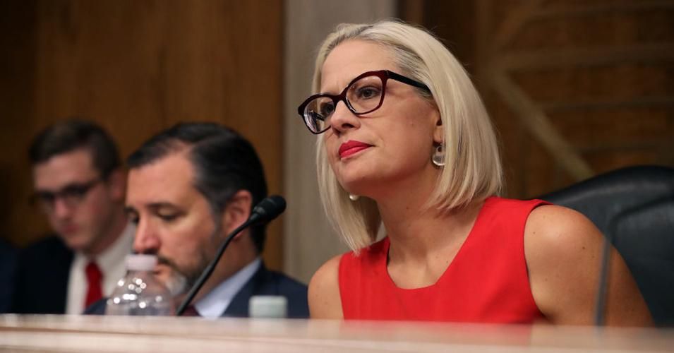 Sen. Kyrsten Sinema (D-Ariz.) was one of seven Democratic senators to vote against including a $15 federal minimum wage in the American Rescue Plan. (Photo: Chip Somodevilla/Getty Images)