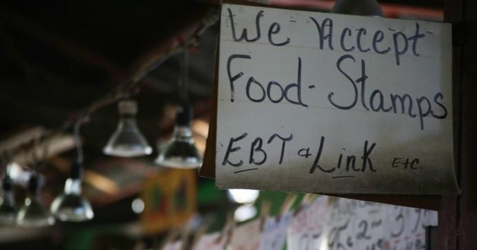 food stamps sign