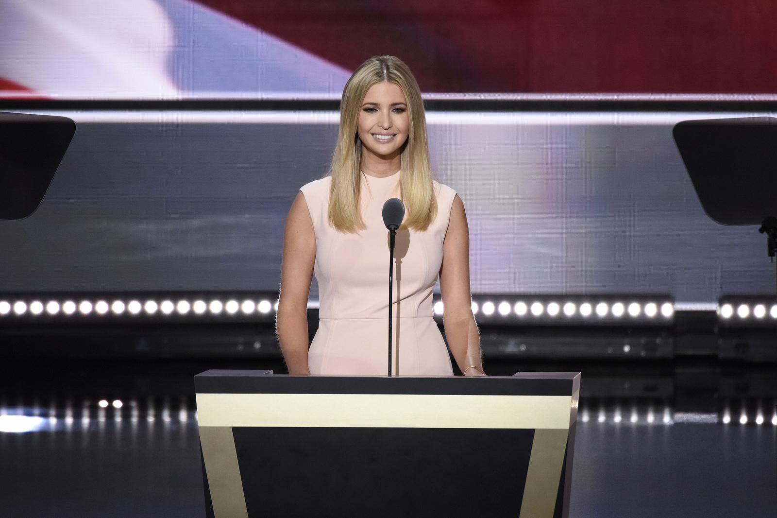 At the Republican National Convention in 2016, Ivanka Trump spoke about strides her father's administration would take towards furthering women's equality in the workplace. 