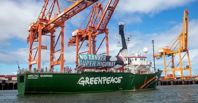 Greenpeace boat