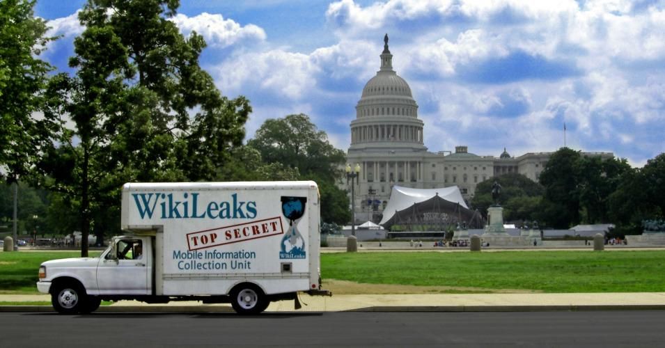 The 'WikiLeaks Mobile Information Collection Unit' created by artist and activist Clark Stoeckley (cc/flickr).