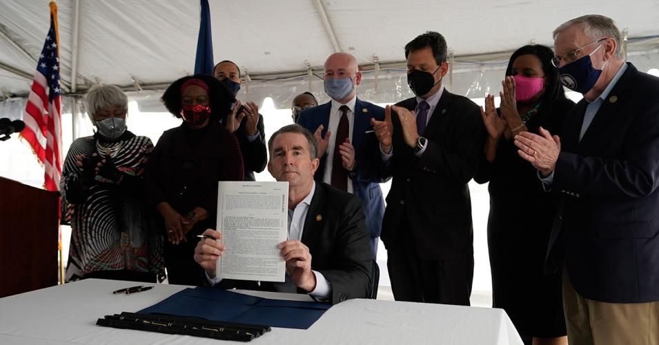 Virginia Gov. Ralph Northam signed legislation abolishing the death penalty statewide at a ceremony outside the Greensville Correctional Center. (Photo: Office of Gov. Ralph Northam) 