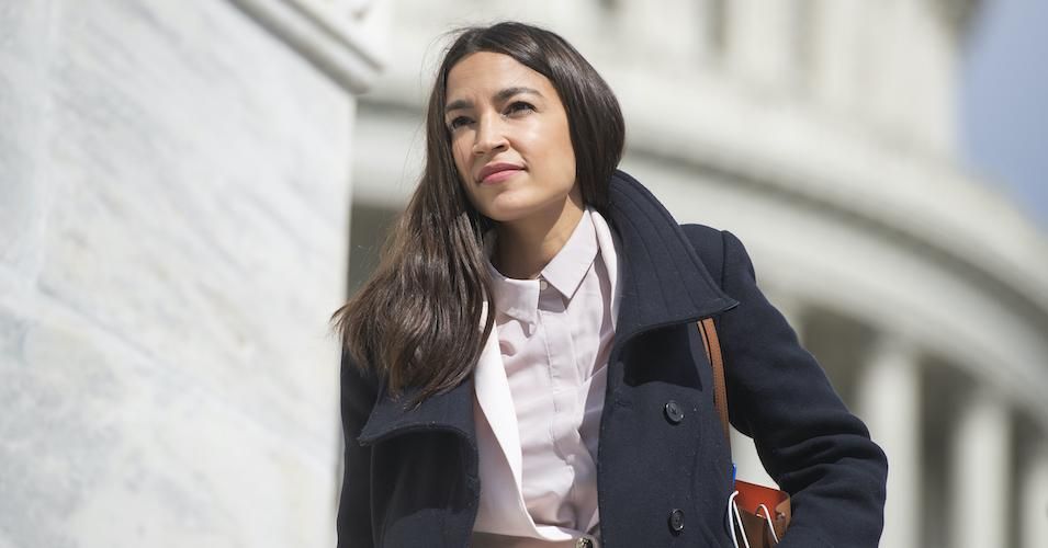 Rep. Alexandria Ocasio-Cortez, (D-N.Y.), at the Capitol on Friday, March 27, 2020.