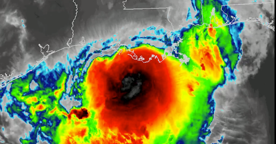 Infrared captures Hurricane Barry on Saturday morning ahead of making landfall. Barry was downgraded to a tropical storm after hitting the Louisiana coast.