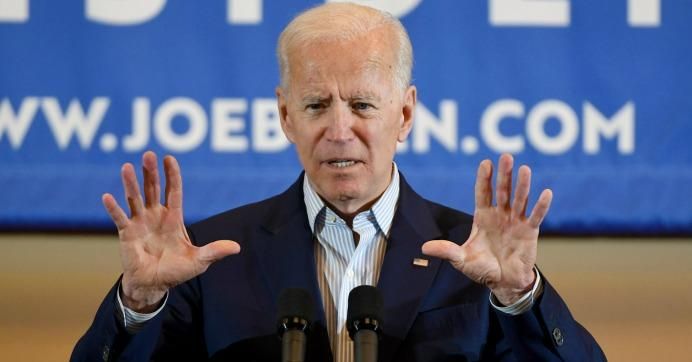 Democratic presidential candidate and former U.S. Vice President Joe Biden speaks at the International Union of Painters and Allied Trades District Council 16 on May 7, 2019 in Henderson, Nevada.