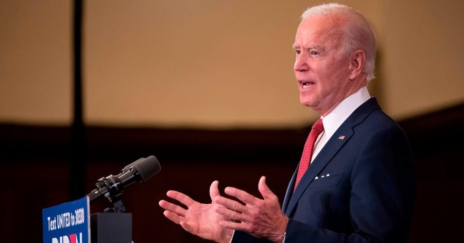 Former Vice President Joe Biden speaks in Philadelphia City Hall on June 2, 2020 in Pennsylvania.