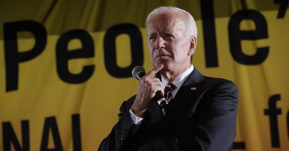Democratic U.S. presidential hopeful and former Vice President Joe Biden addresses the Moral Action Congress of the Poor People's Campaign June 17, 2019 at Trinity Washington University in Washington, D.C. 