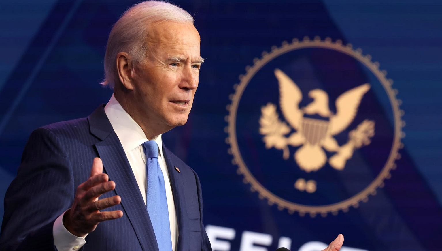 President-elect Joe Biden speaks during an event to announce new cabinet nominations at the Queen Theatre on December 11, 2020 in Wilmington, Delaware. (Photo: Chip Somodevilla/Getty Images)