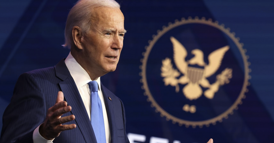 President Joe Biden speaks during an event to announce new Cabinet nominations at the Queen Theatre in Wilmington, Delaware. (Photo: Chip Somodevilla/Getty Images)