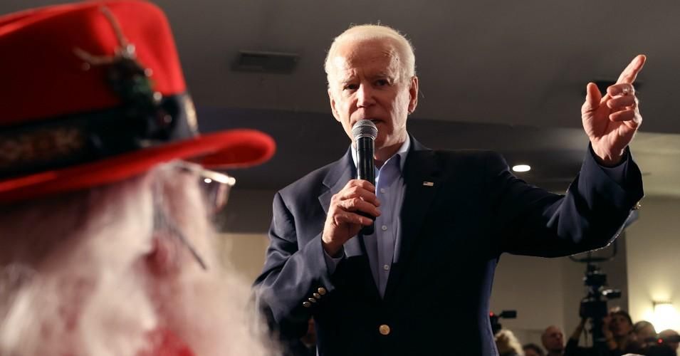 Democratic presidential candidate former Vice President Joe Biden speaks during a campaign event at the Prairie Hill Pavilion January 27, 2020 in Marion, Iowa. (Photo: Chip Somodevilla/Getty Images)