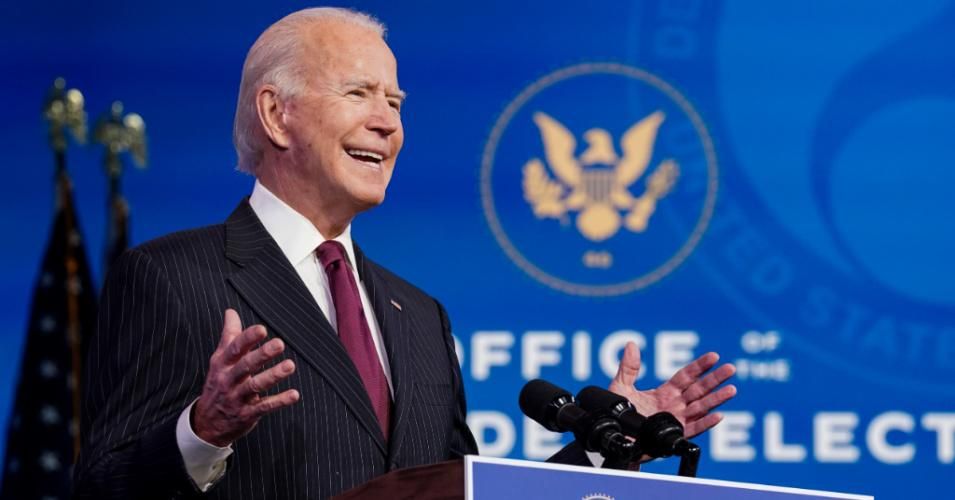 U.S. President-elect Joe Biden speaks during a news conference at his transition headquarters on December 16, 2020 in Wilmington, Delaware. (Photo: Kevin Lamarque-Pool/Getty Images)