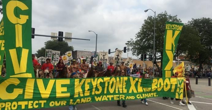 Pipeline protesters in Nebraska