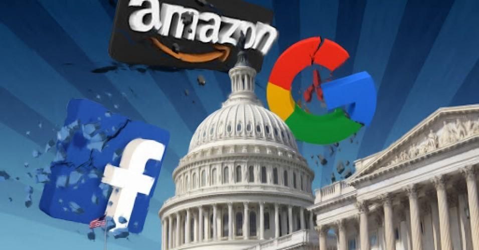 Legislators and advocates are increasingly urging the breaking up of tech titans like Facebook and Google. (Image: Peter Macdiarmid/Getty Images)